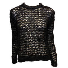 Balenciaga Black Loose Knit Sweater