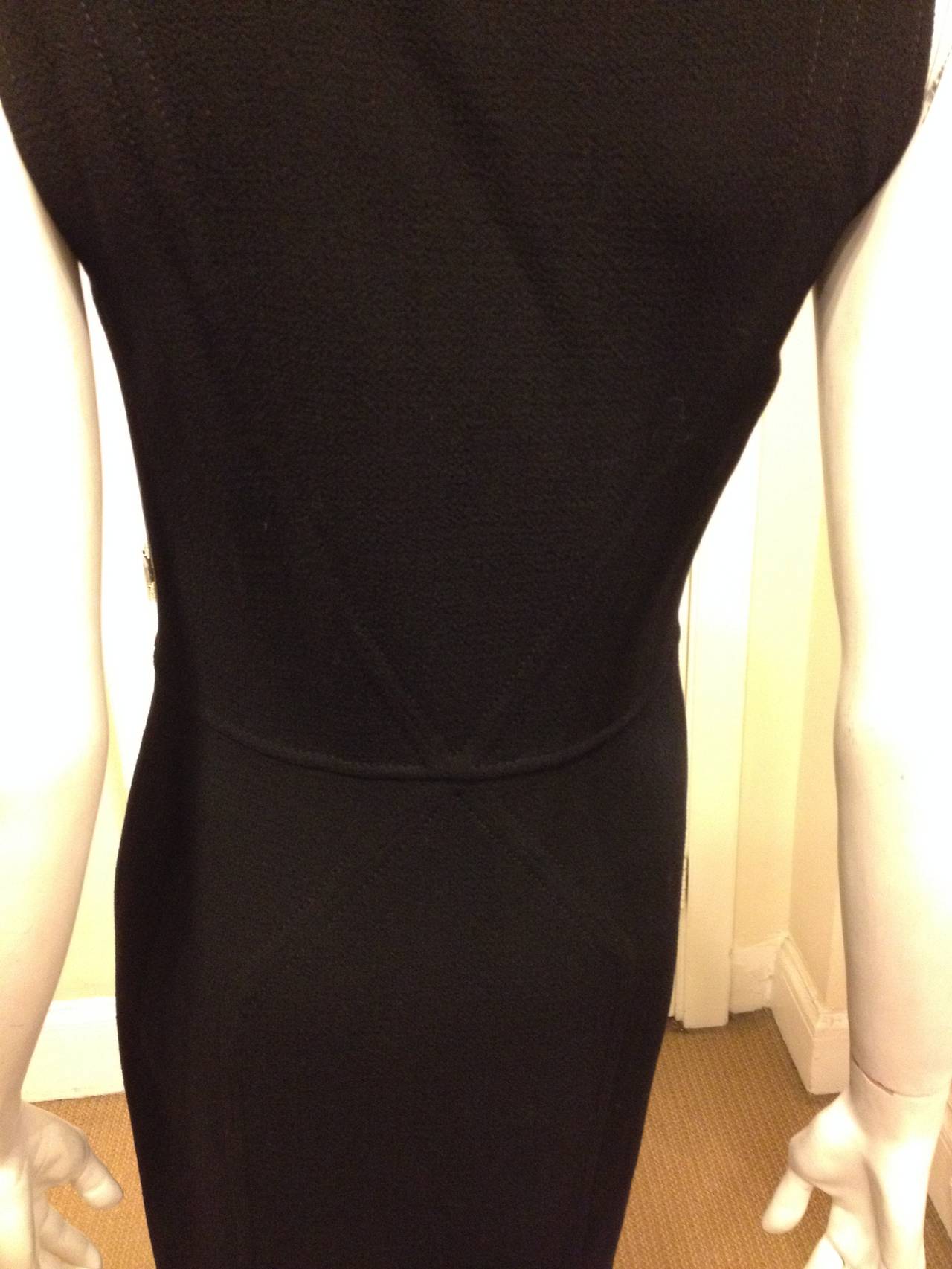 Oscar de la Renta Black Sheath Dress 1