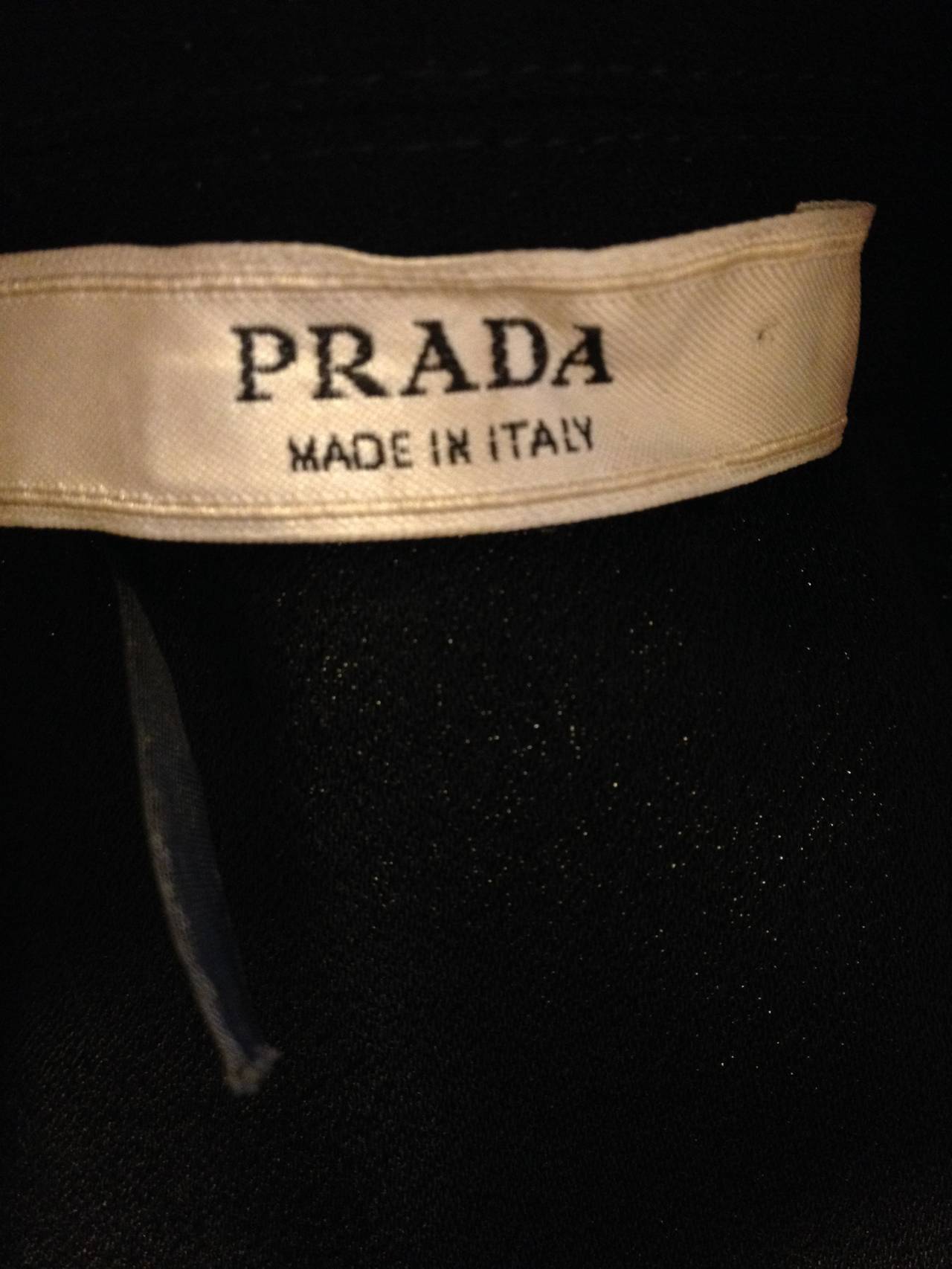 Prada Black Jacket with Fur Shoulder Patches 2