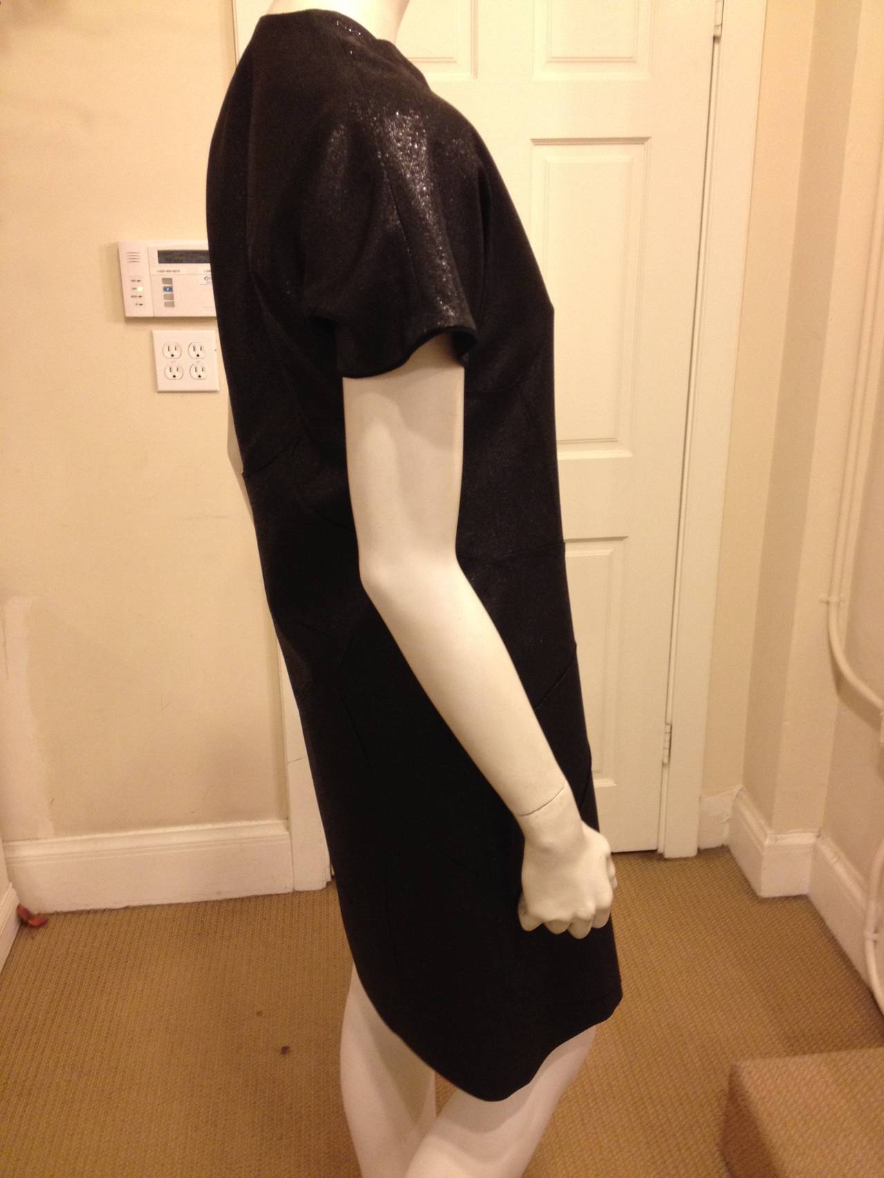 Maison Martin Margiela Black Shiny Dress In Excellent Condition In San Francisco, CA