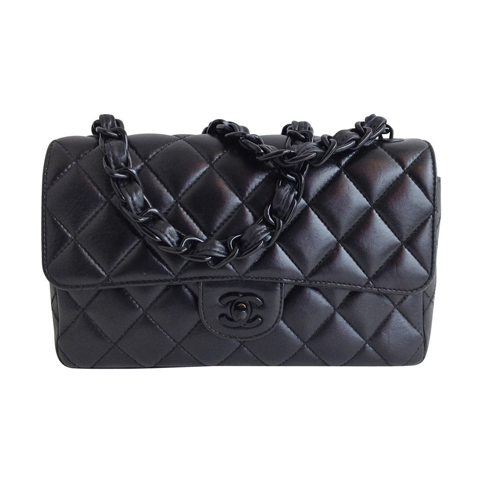 Chanel Black Classic Flap with Black Chain