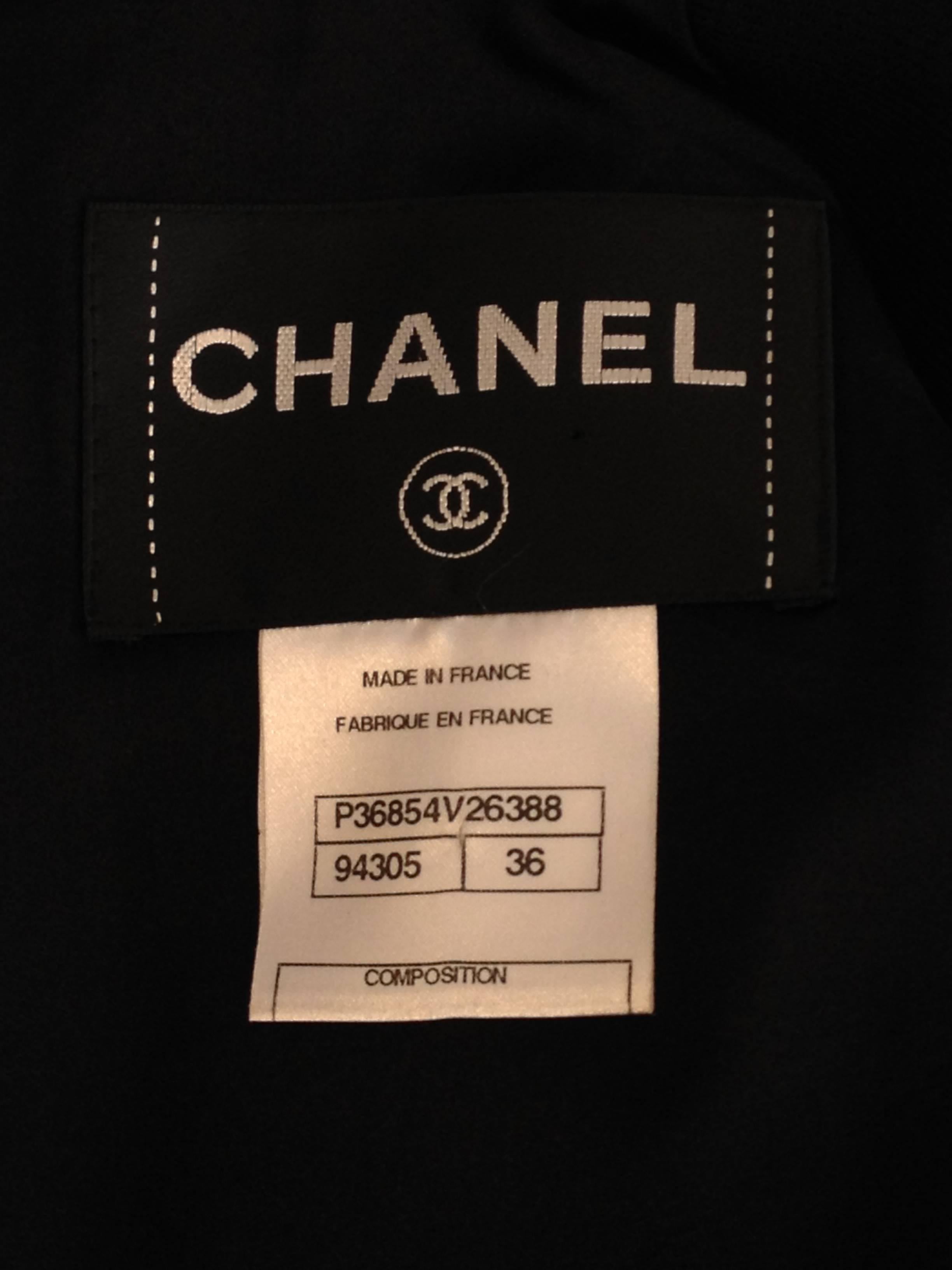 Chanel Black Jacket with Zippers Size 36 (4) For Sale 6