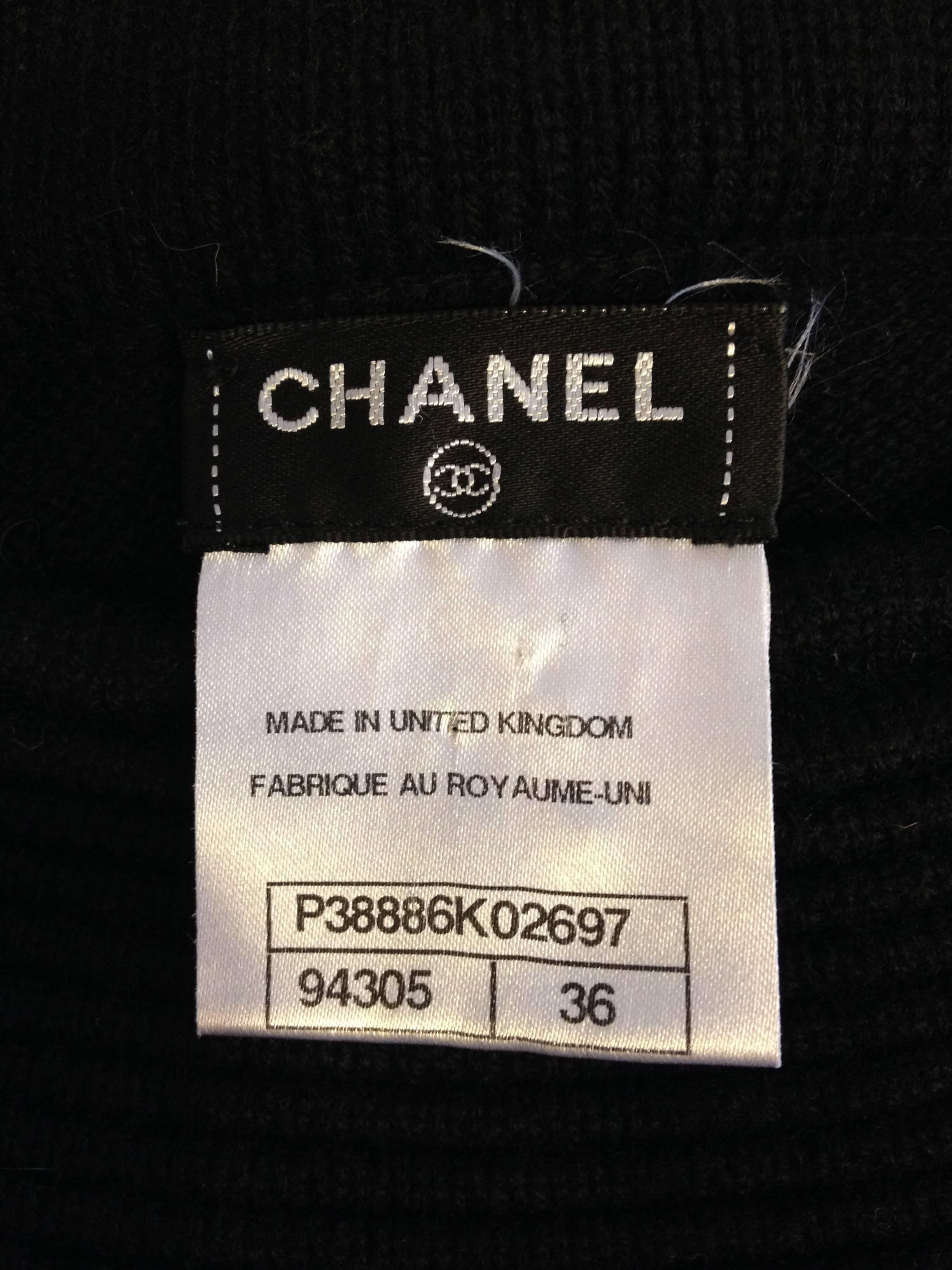 Chanel Black Knit Japan Sweater 5