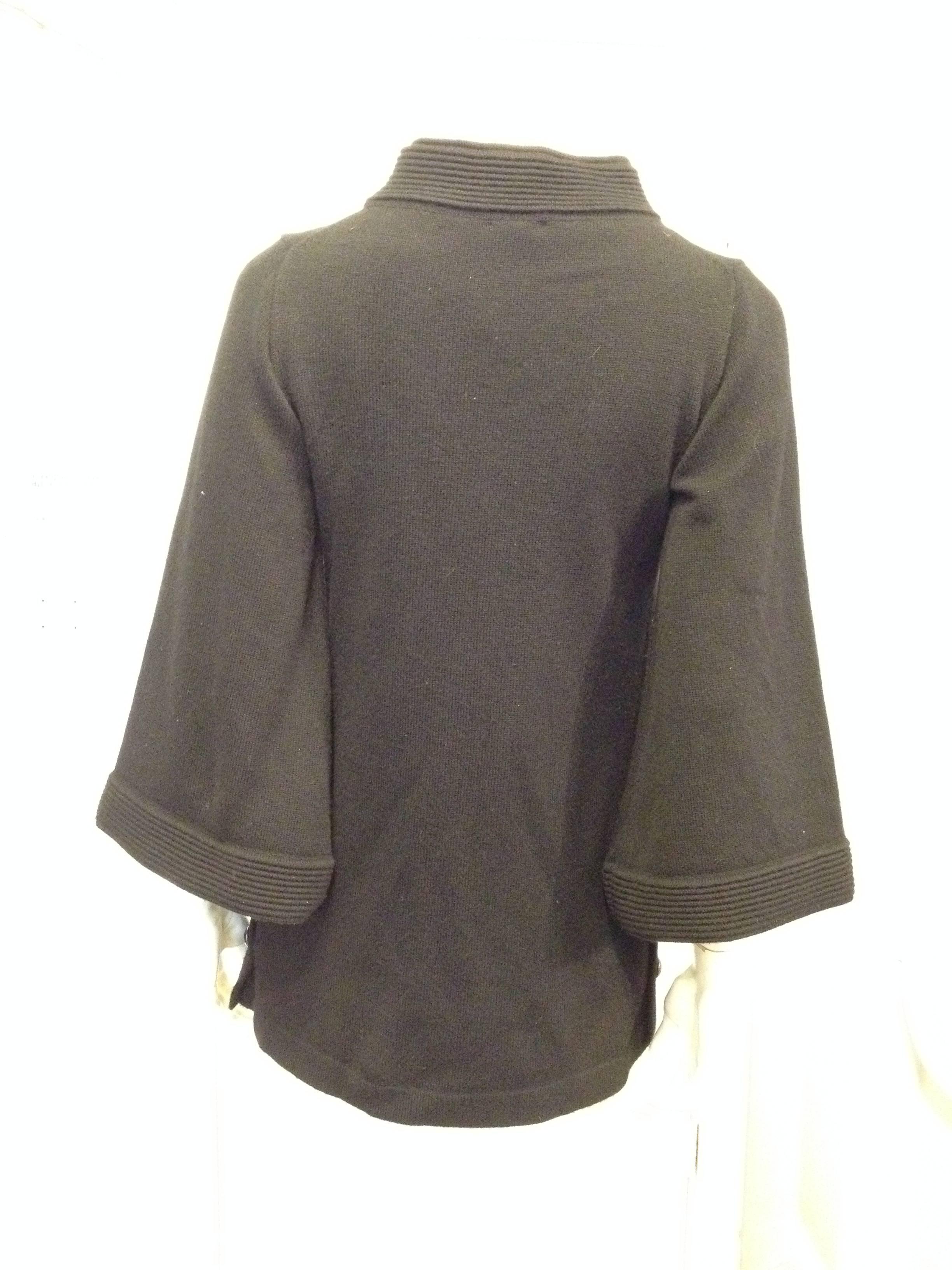Chanel Black Knit Japan Sweater In Excellent Condition In San Francisco, CA