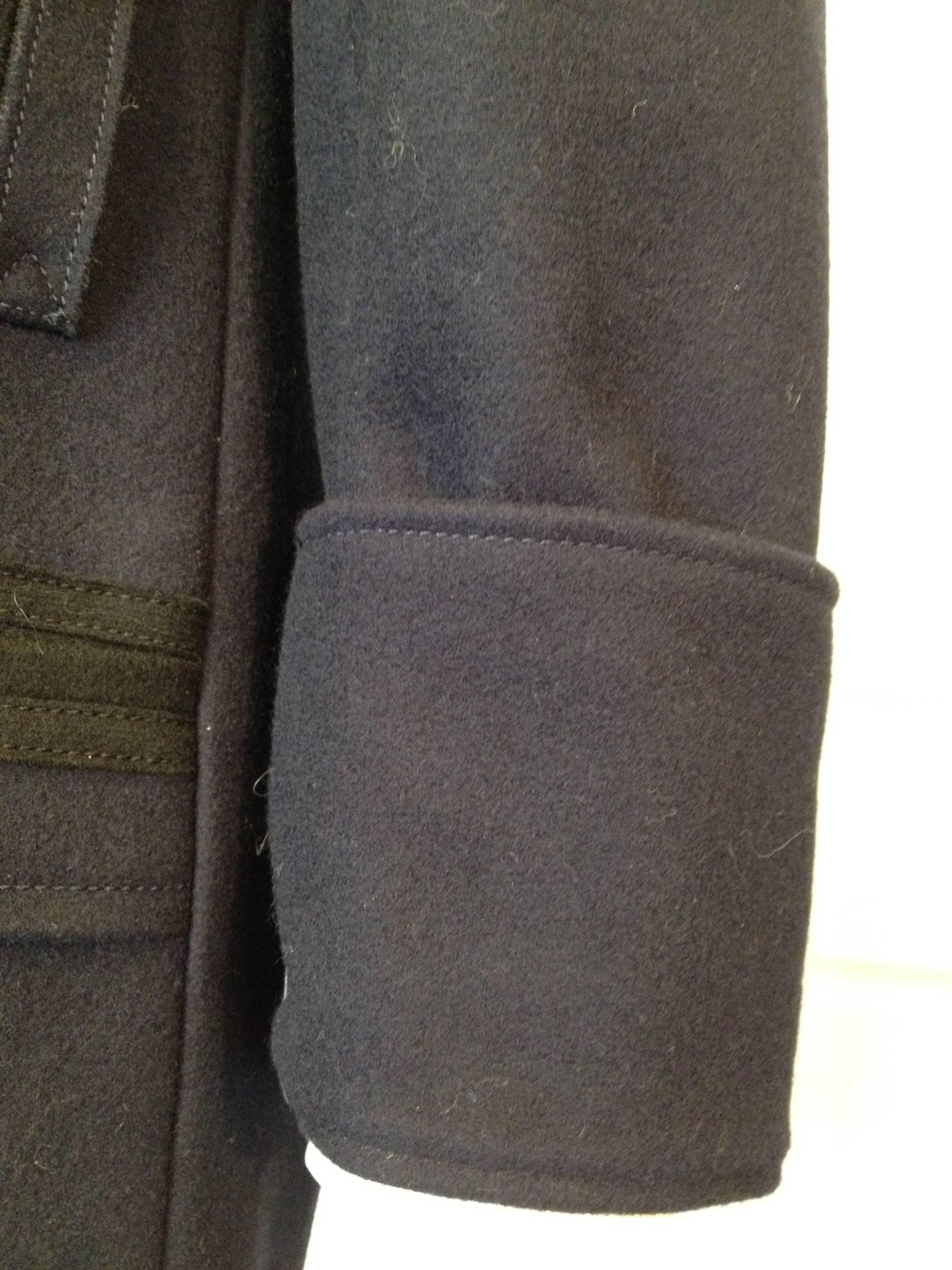 Balenciaga Navy Wool Coat Size 38 (6) 3