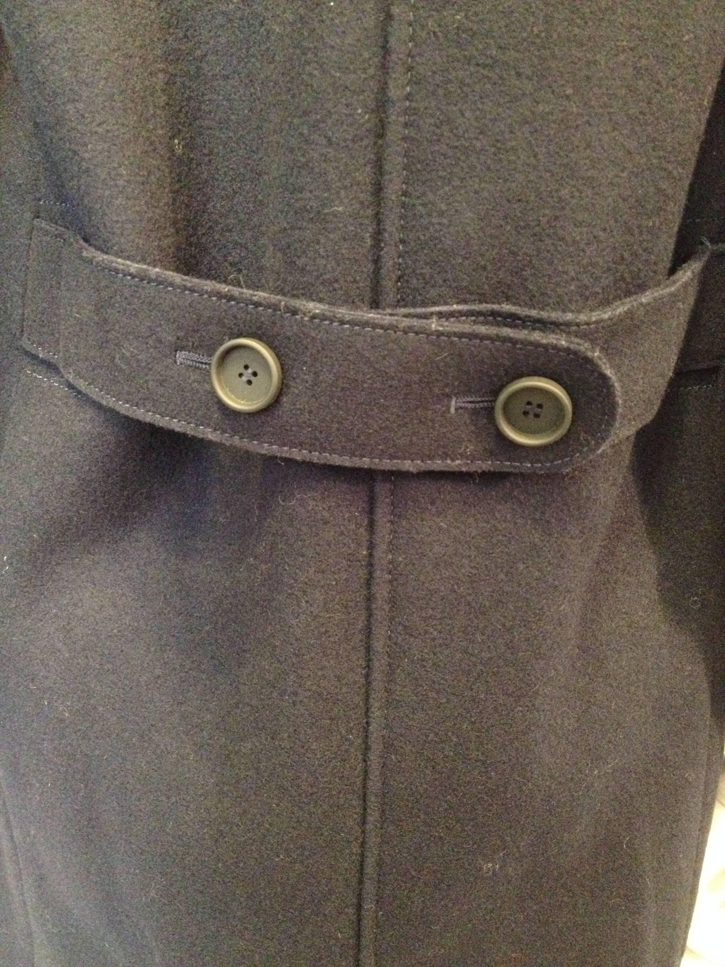 Balenciaga Navy Wool Coat Size 38 (6) 4