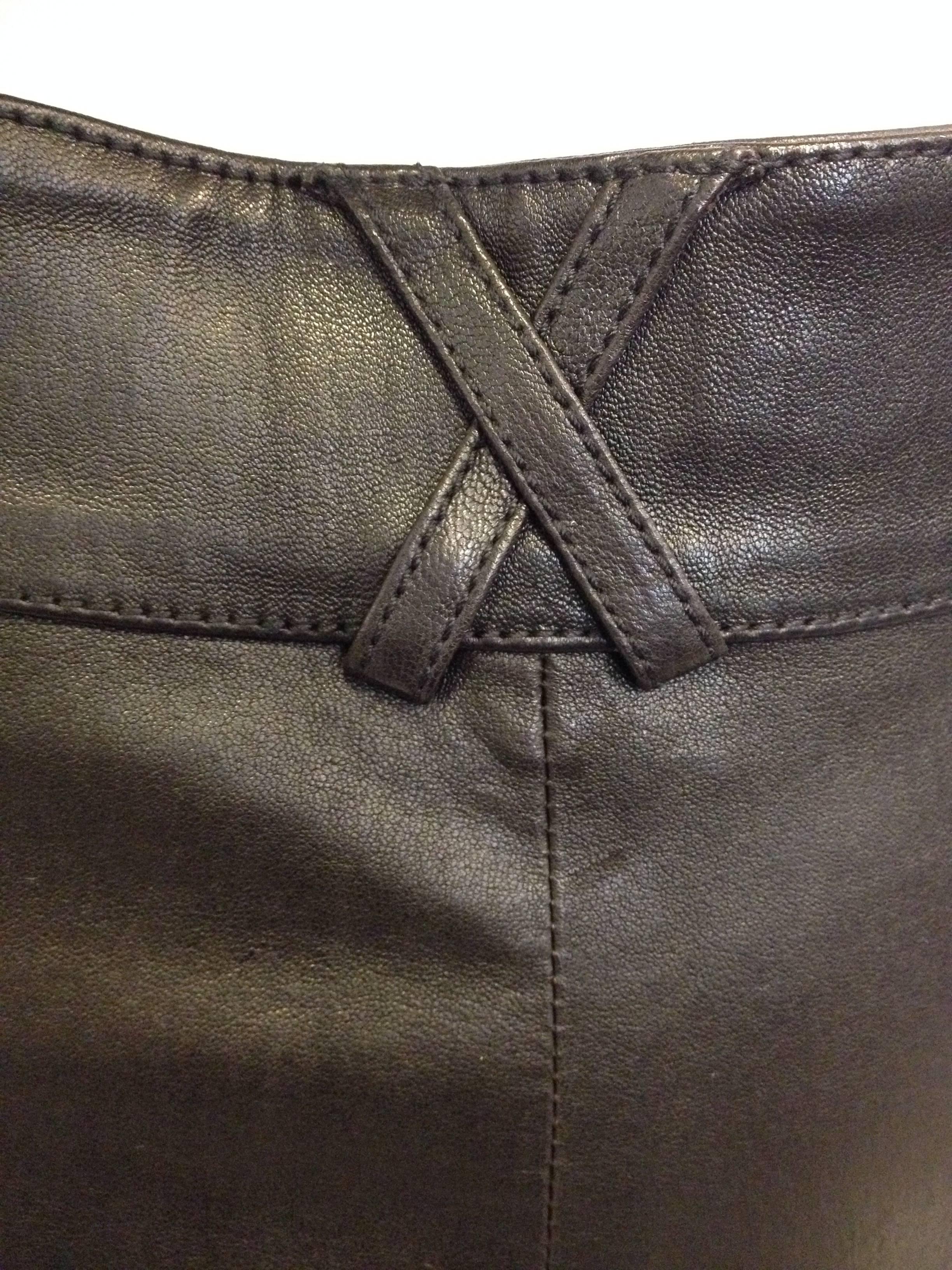 Givenchy Black Leather Pants Size 38 (6) 3