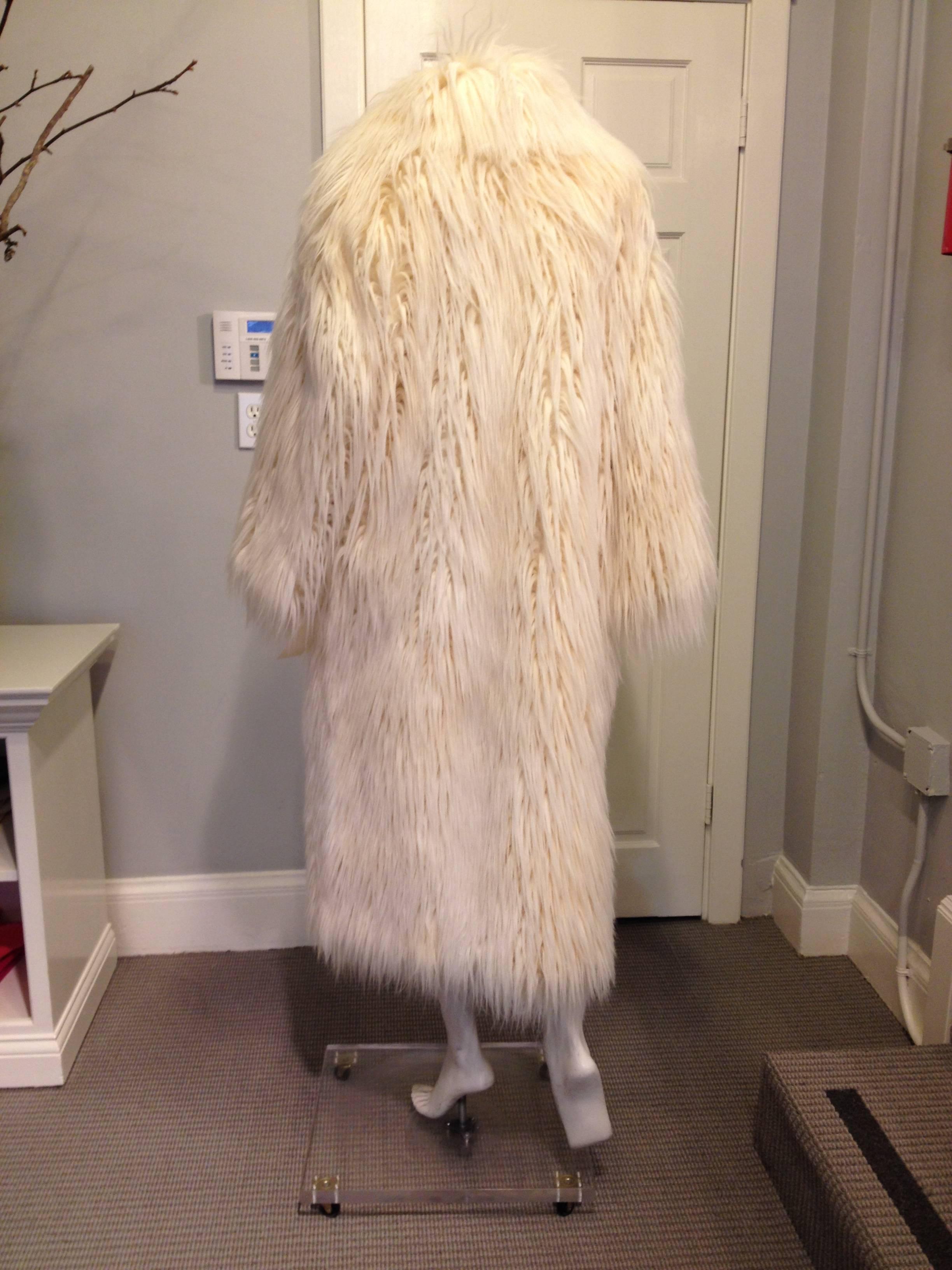 Beige Chanel Cream Fantasy Fur Coat Size 38 (6)