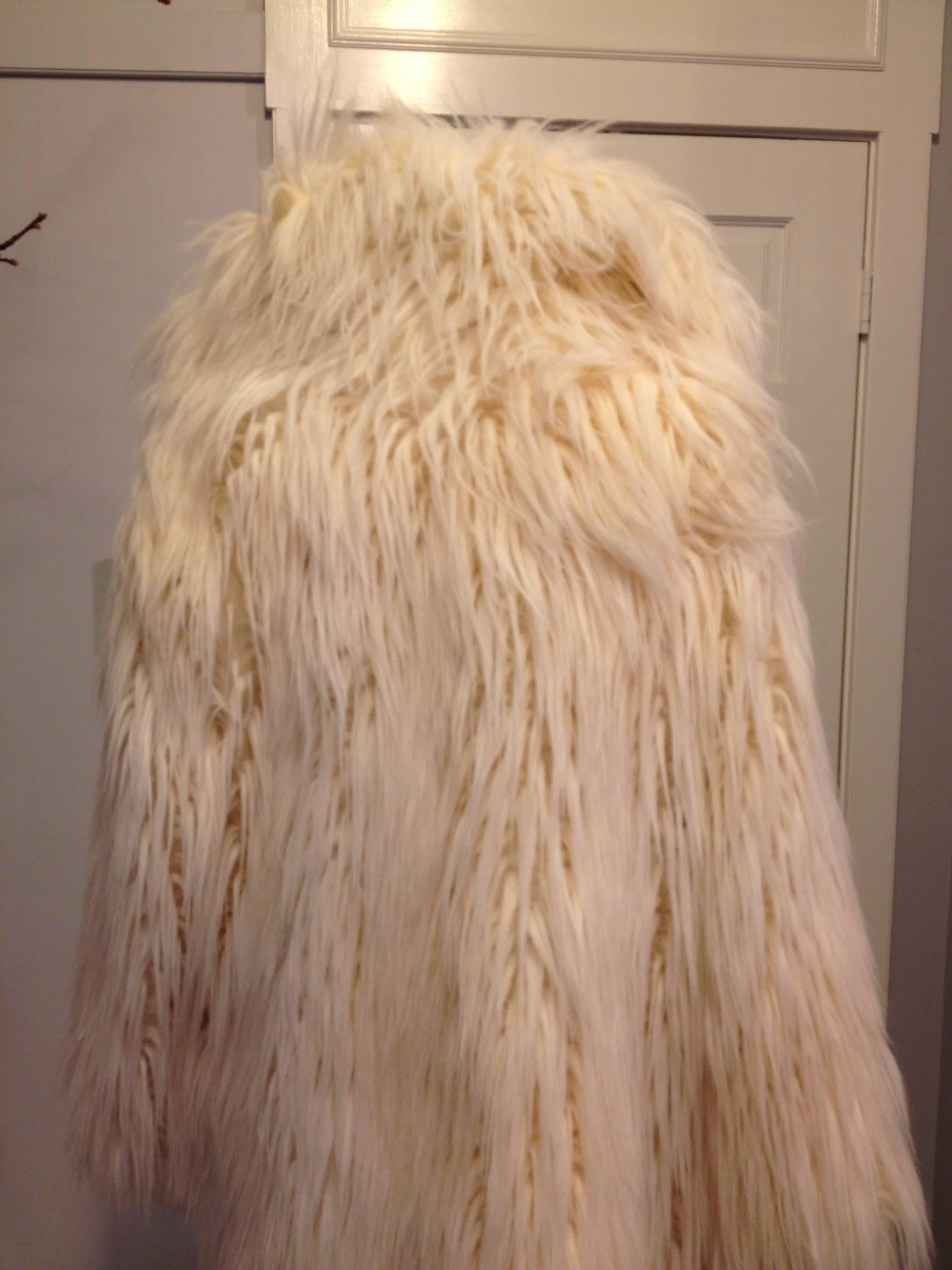 Chanel Cream Fantasy Fur Coat Size 38 (6) 2
