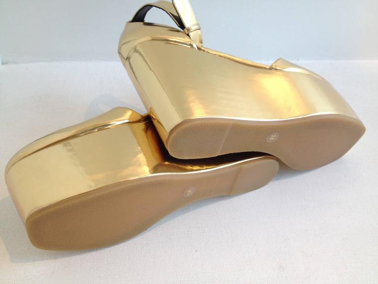 celine gold shoes