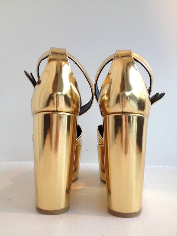 celine gold sandals
