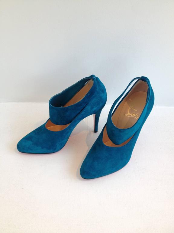 christian louboutin blue heels