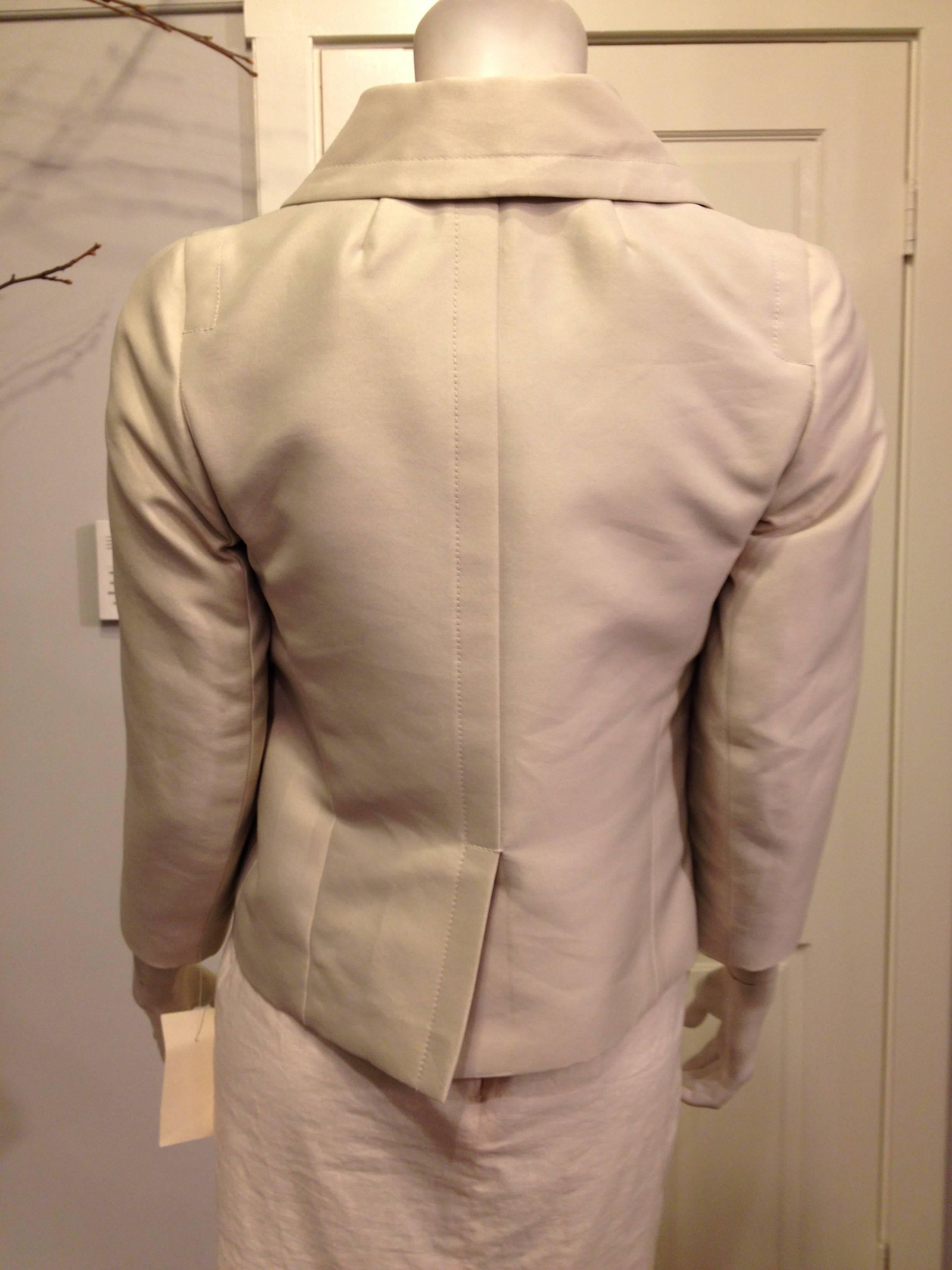 Marc Jacobs Champagne Cropped Jacket In Excellent Condition In San Francisco, CA