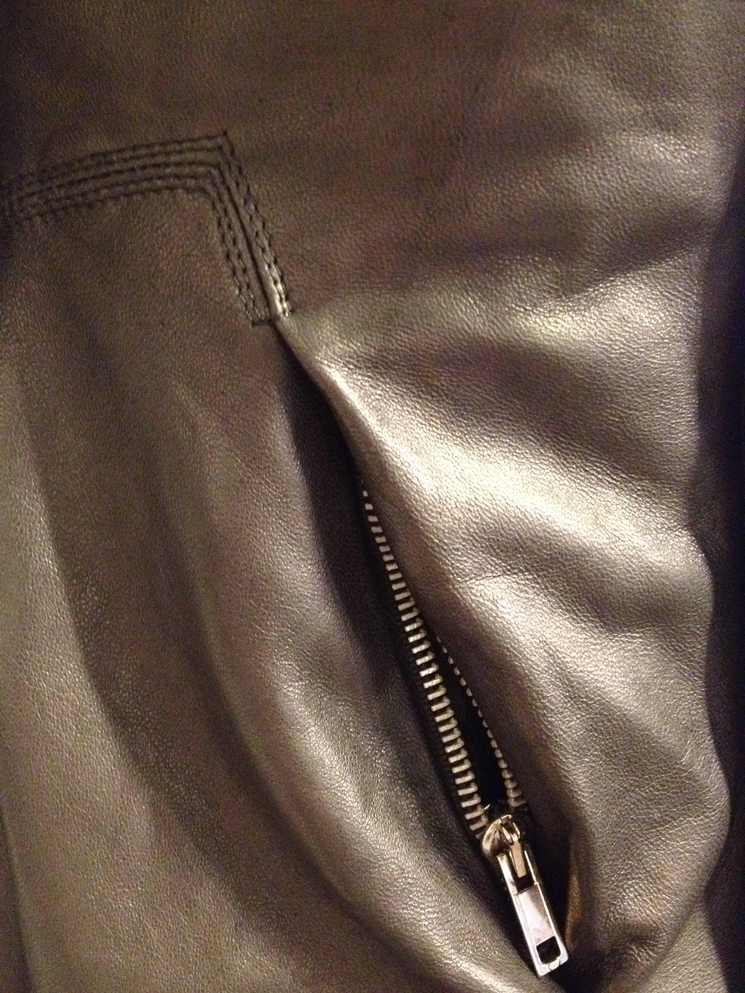 Rick Owens Black Leather Jacket 3