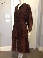 Lanvin Brown Suede Belted Coat Size 38 (6)