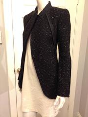 Celine Black Sparkly Wool Jacket Size 36 (4)