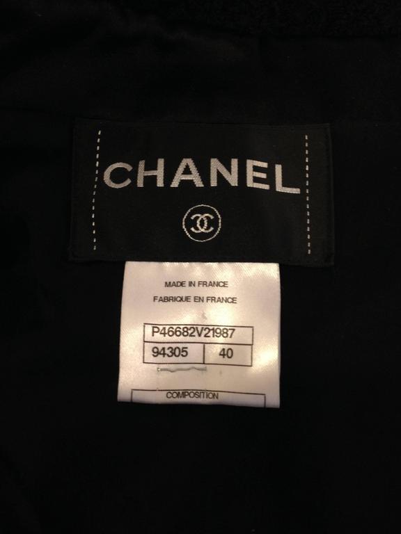 Chanel Black Tweed Military Jacket For Sale at 1stDibs | chanel ...