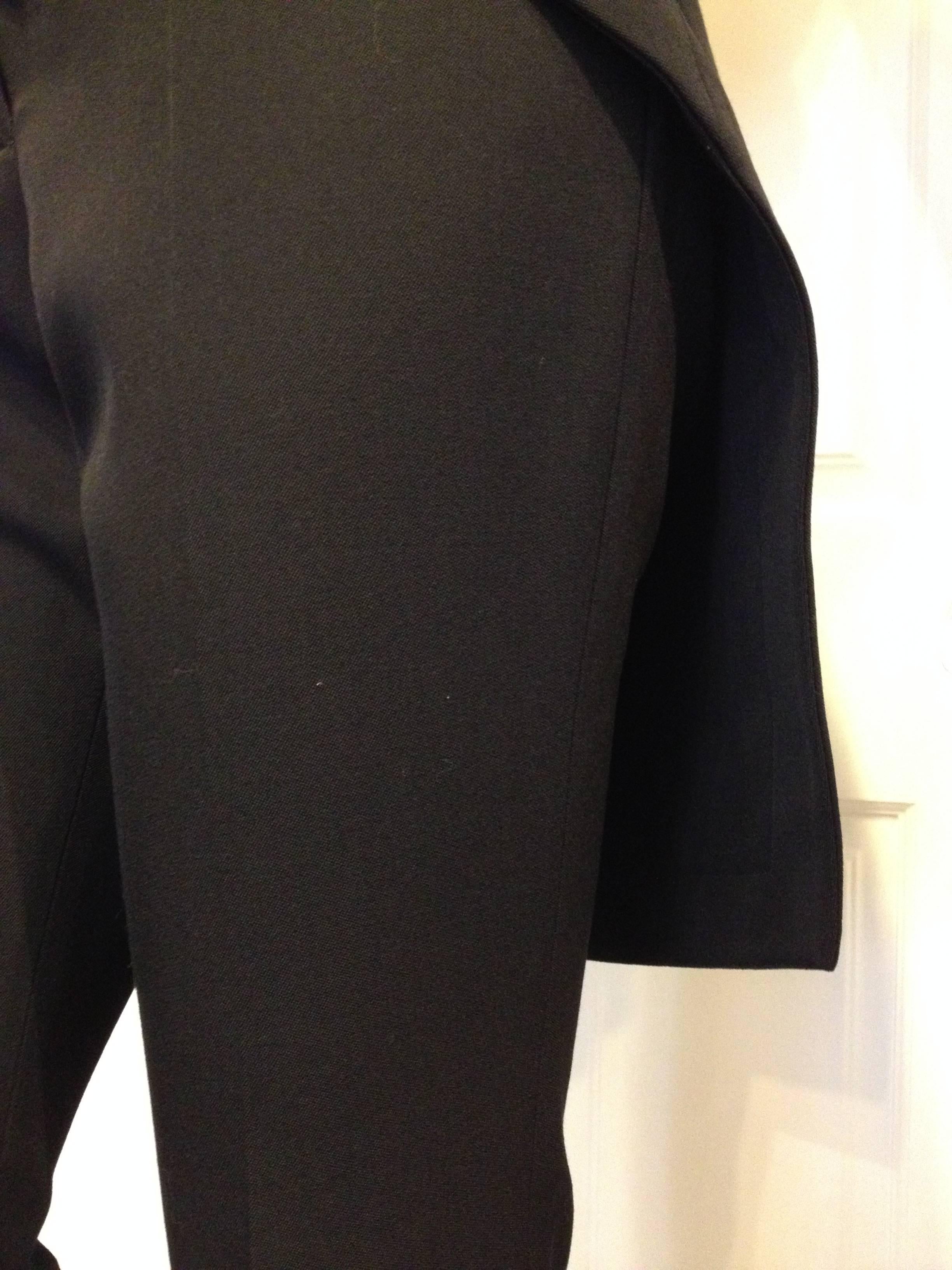 Givenchy Black Wool Pant with Tailcoat Hem 2