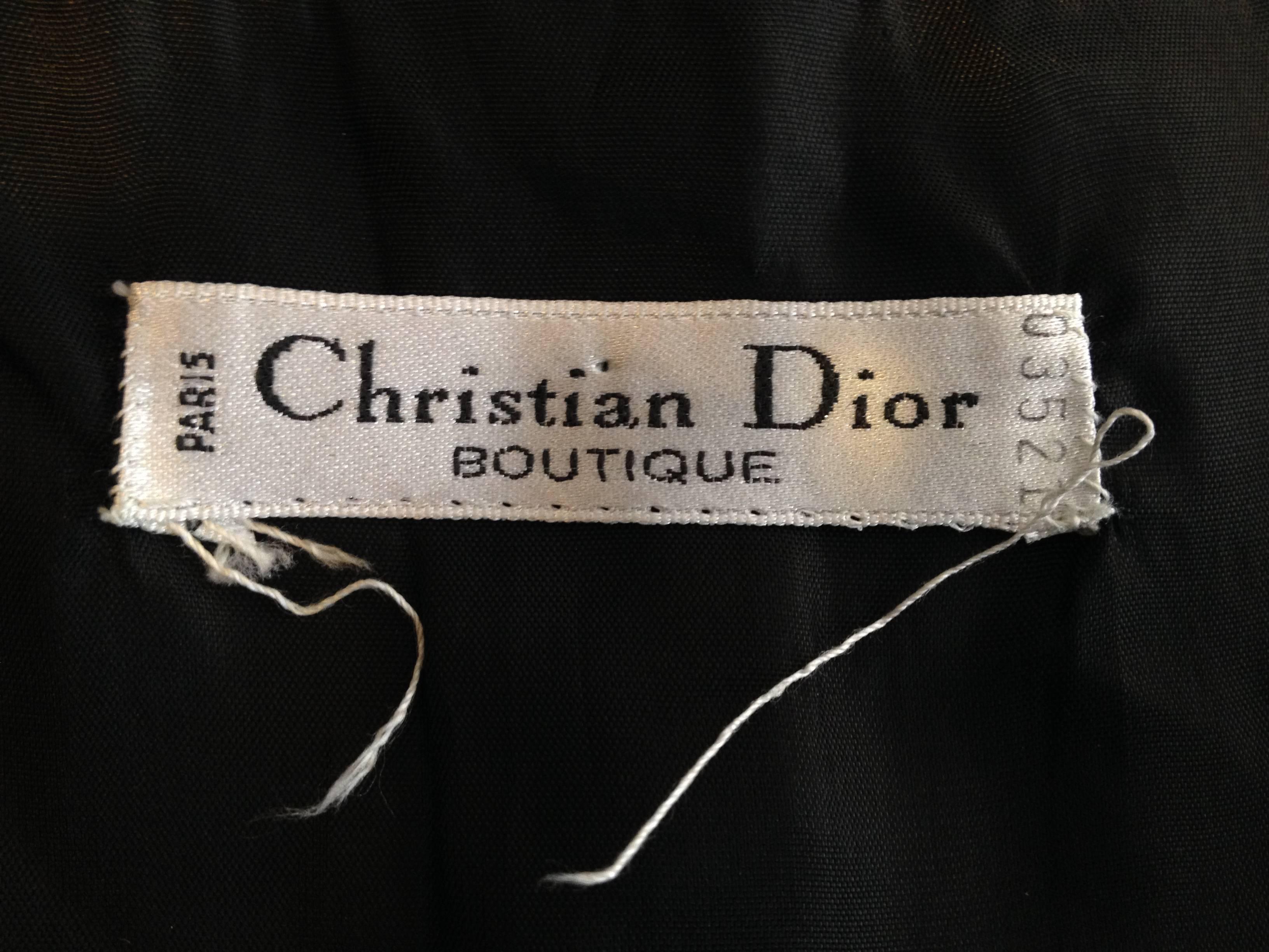 Christian Dior Black Leather Skirt 4