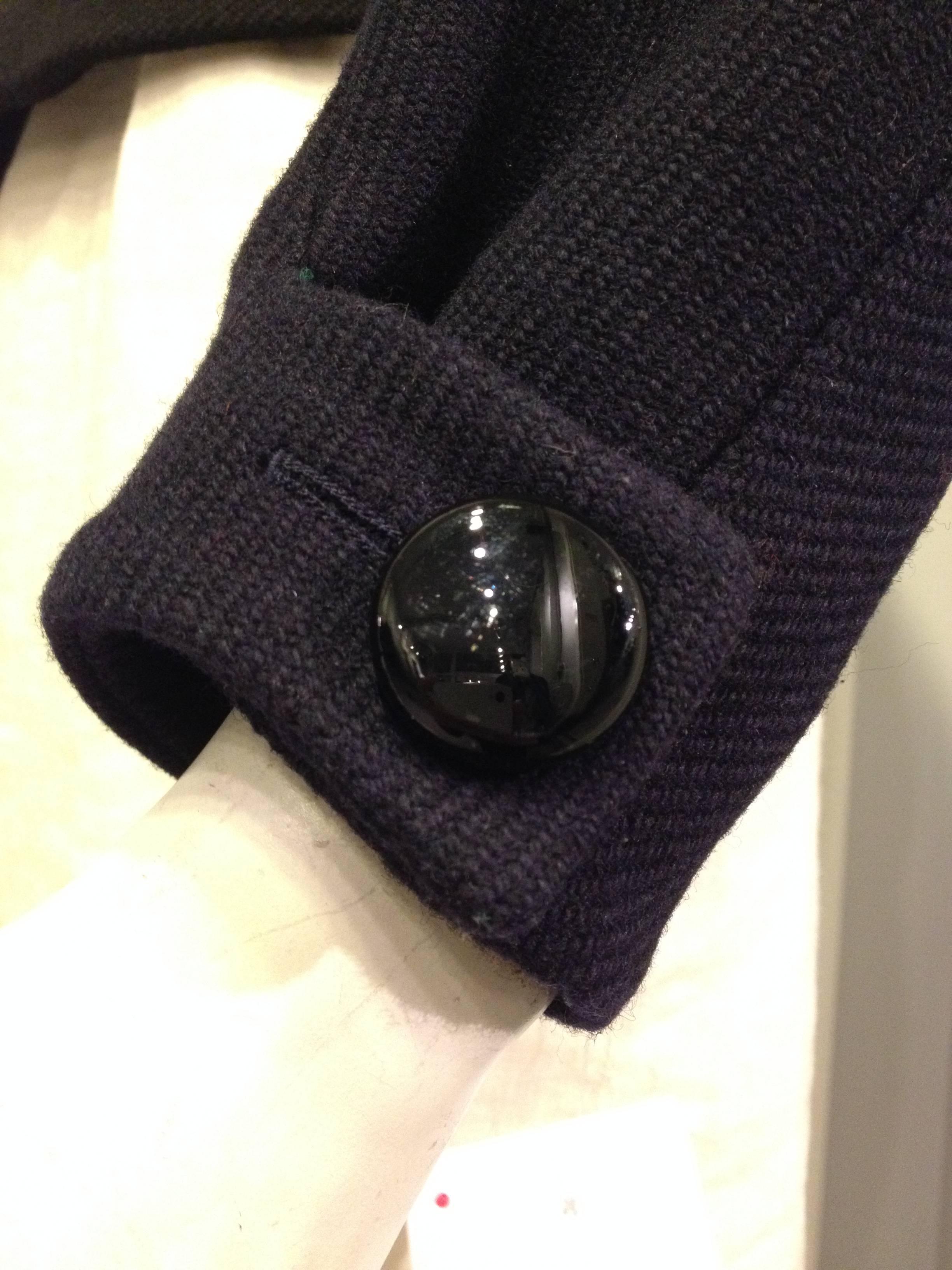 Louis Vuitton Navy and Black Wool Bomber Jacket 2