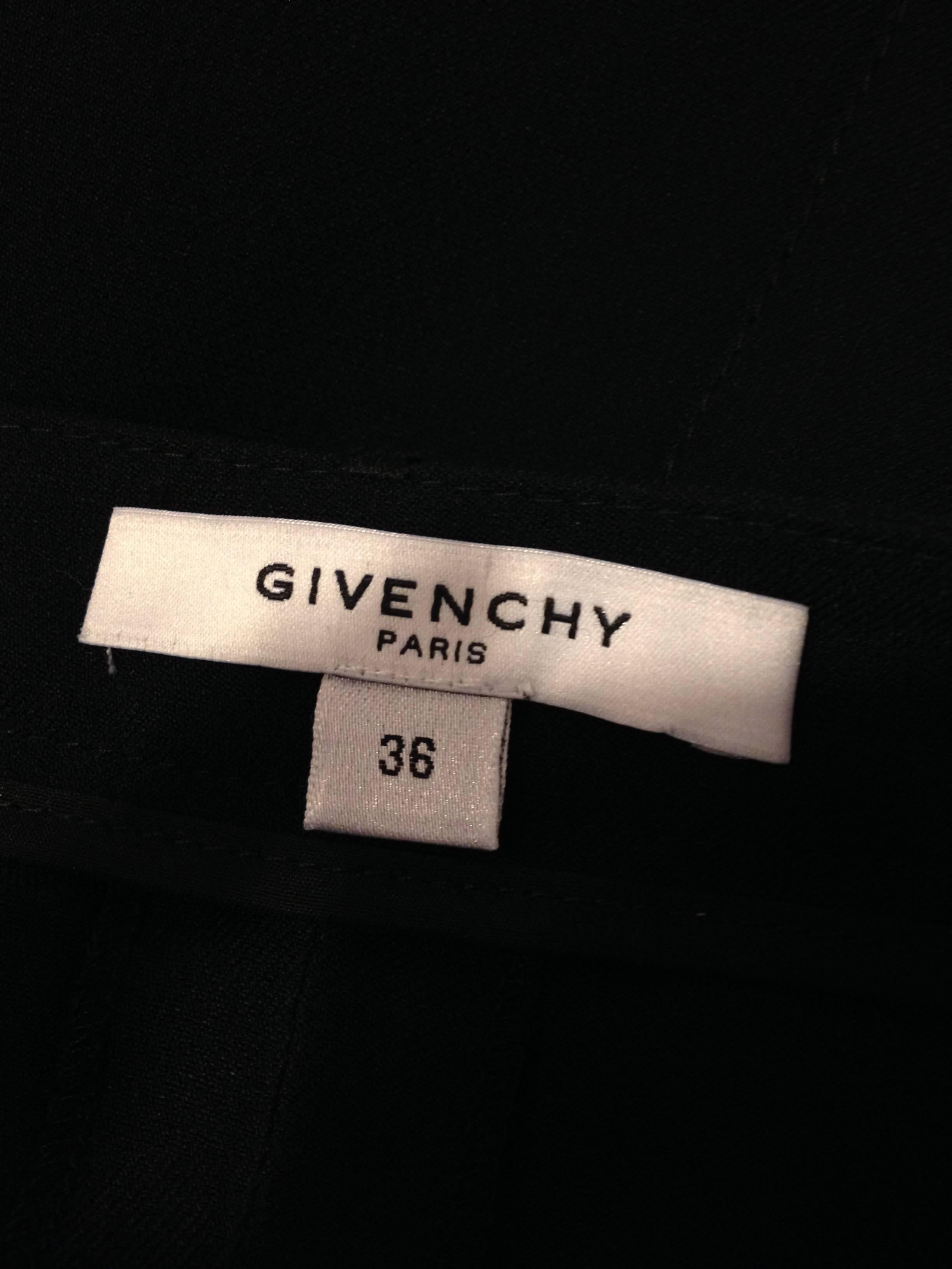 Givenchy Black Pant with Zippers and Tuxedo Tails 4
