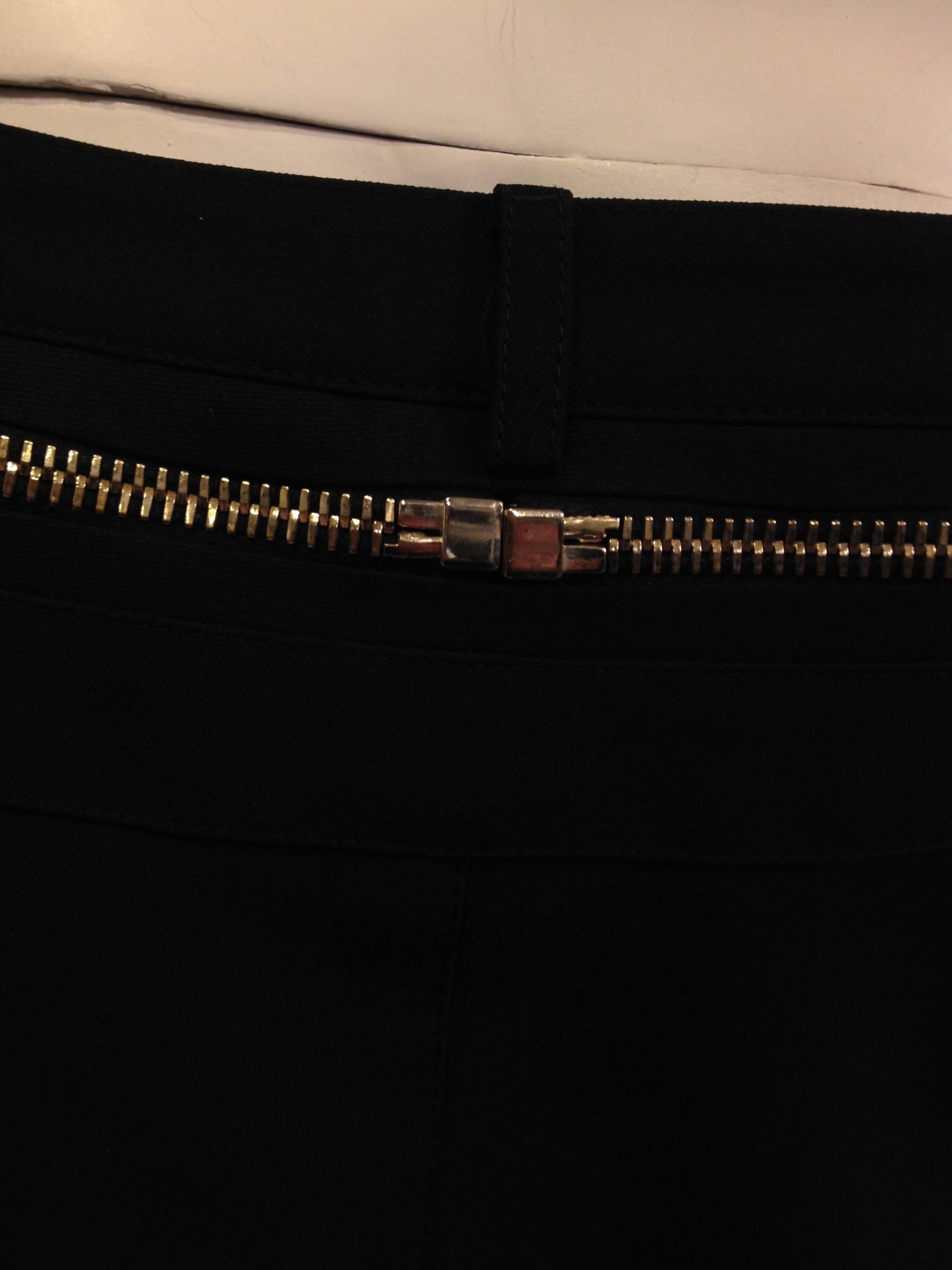 Givenchy Black Pant with Zippers and Tuxedo Tails 1