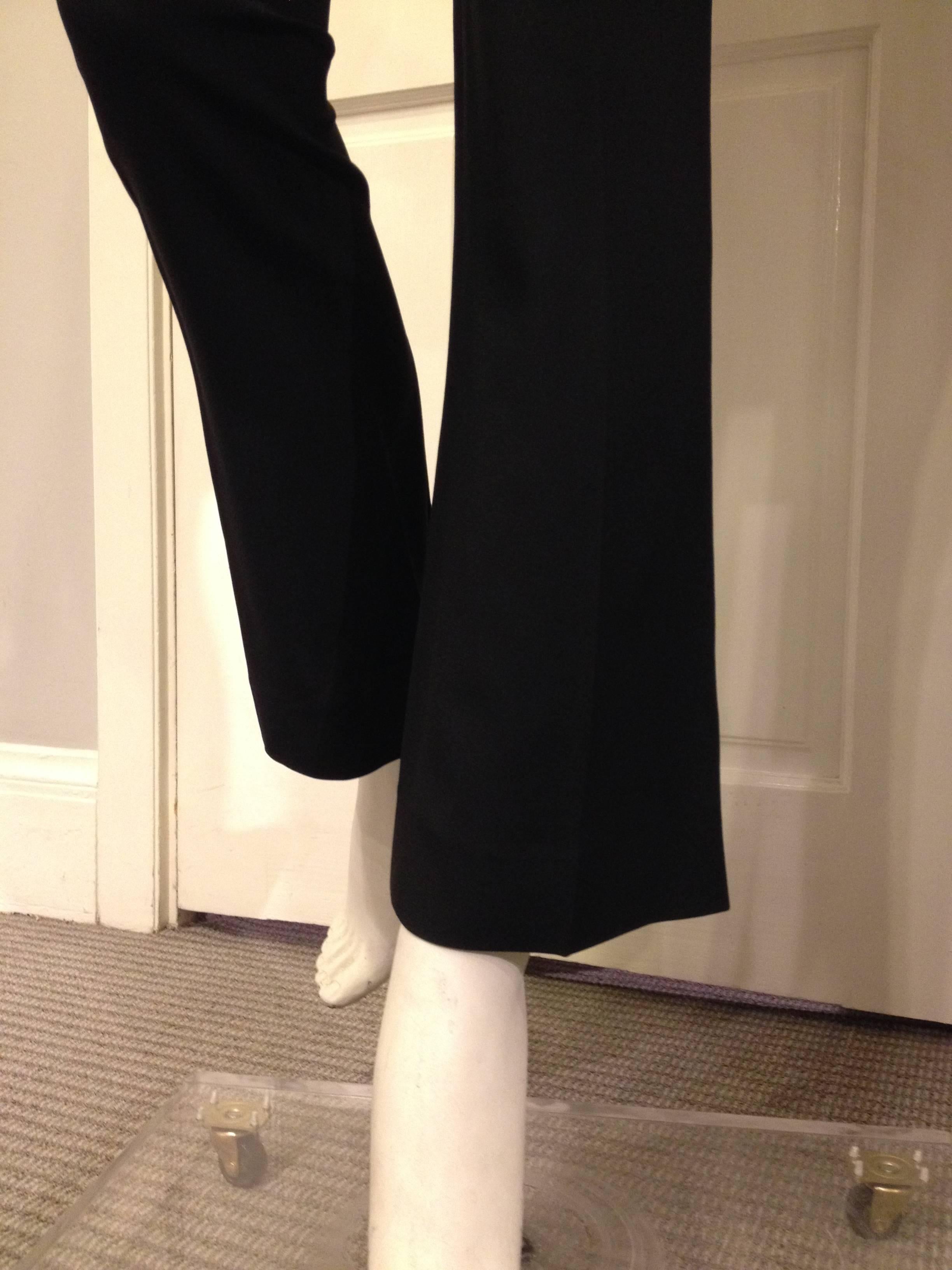 Givenchy Black Pant with Zippers and Tuxedo Tails 3