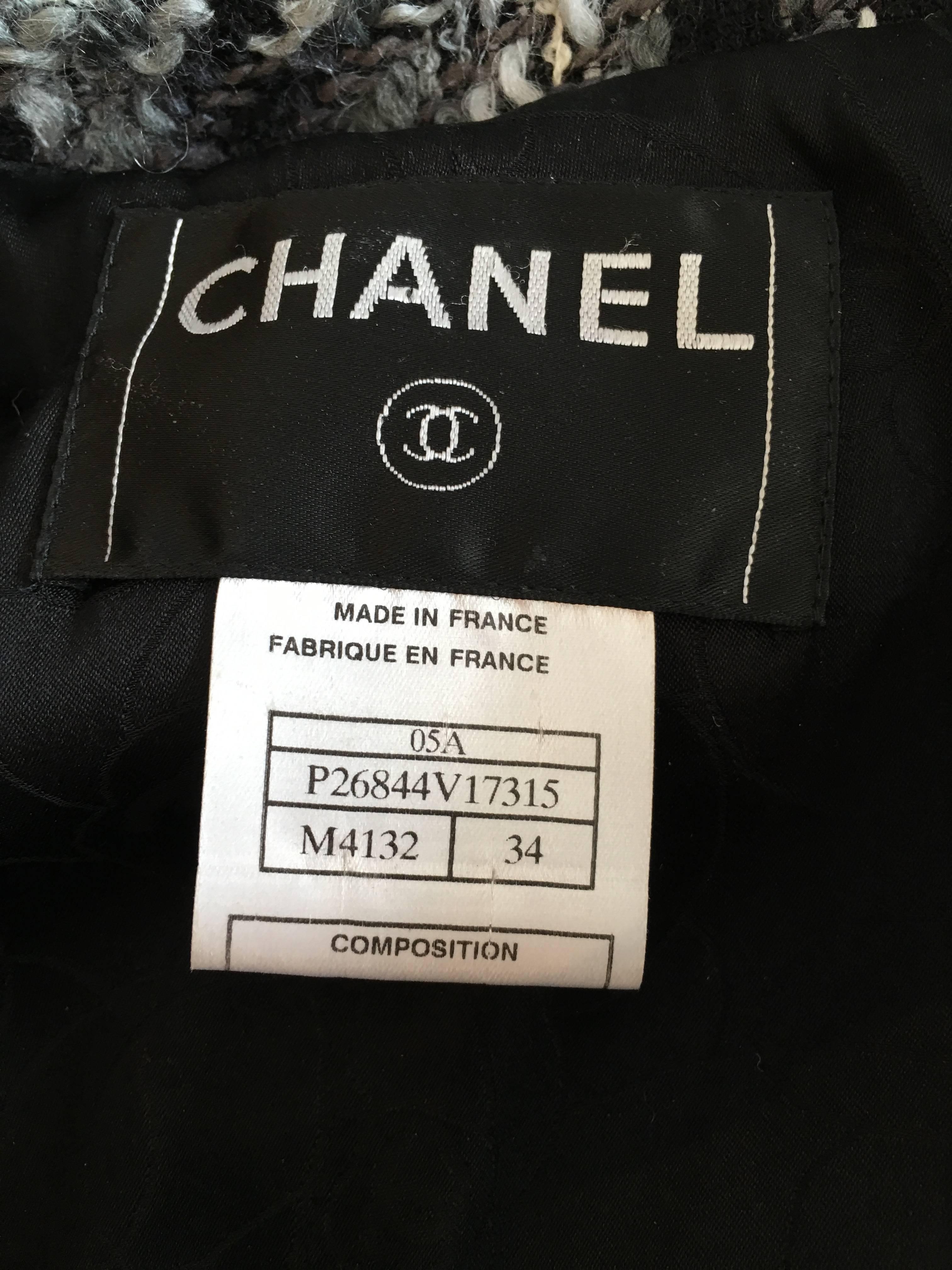 Chanel Grey Tweed Suit size 34/36 (2/4) 4