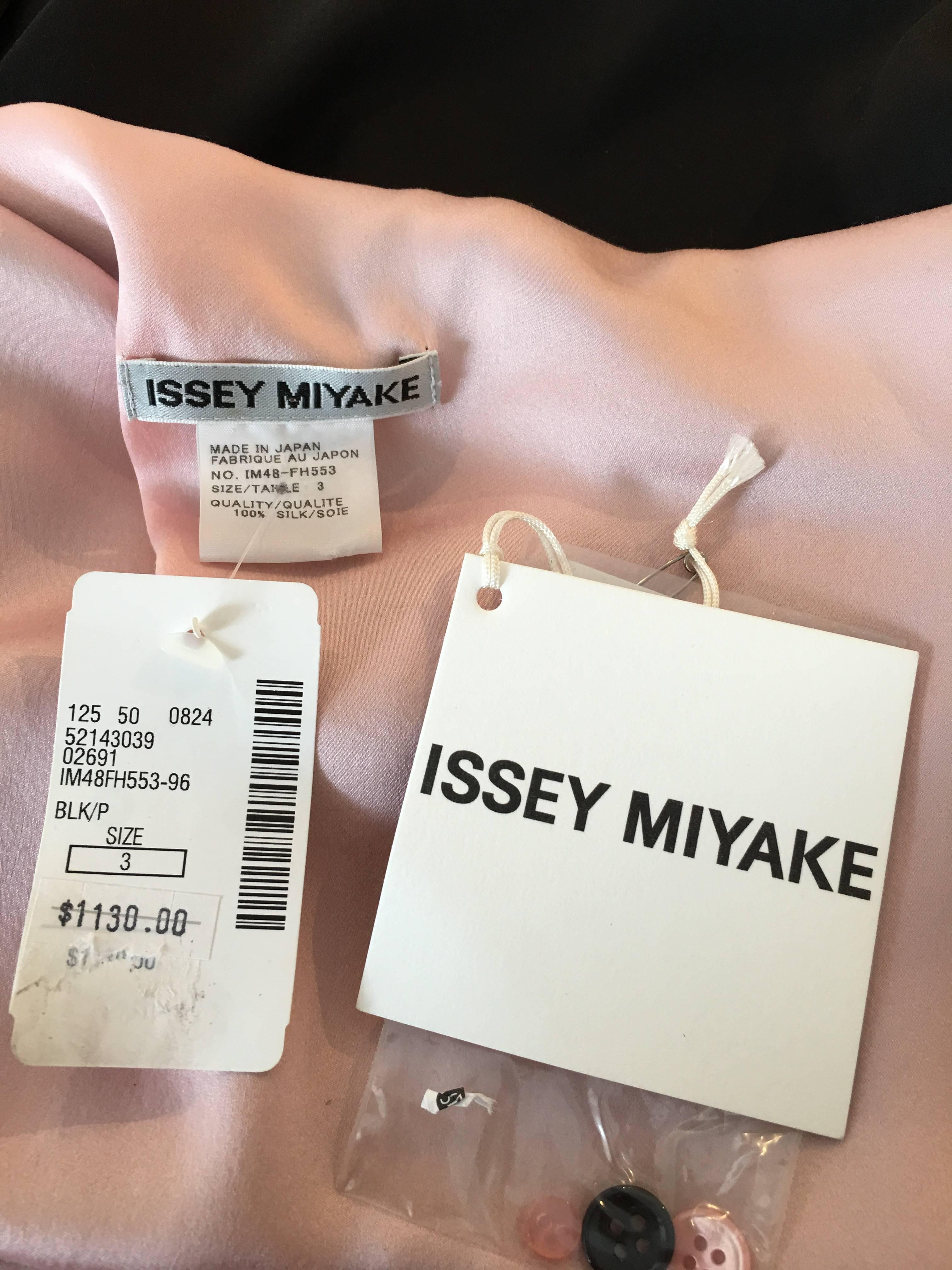Issey Miyake Black Silk Dress size 3 6