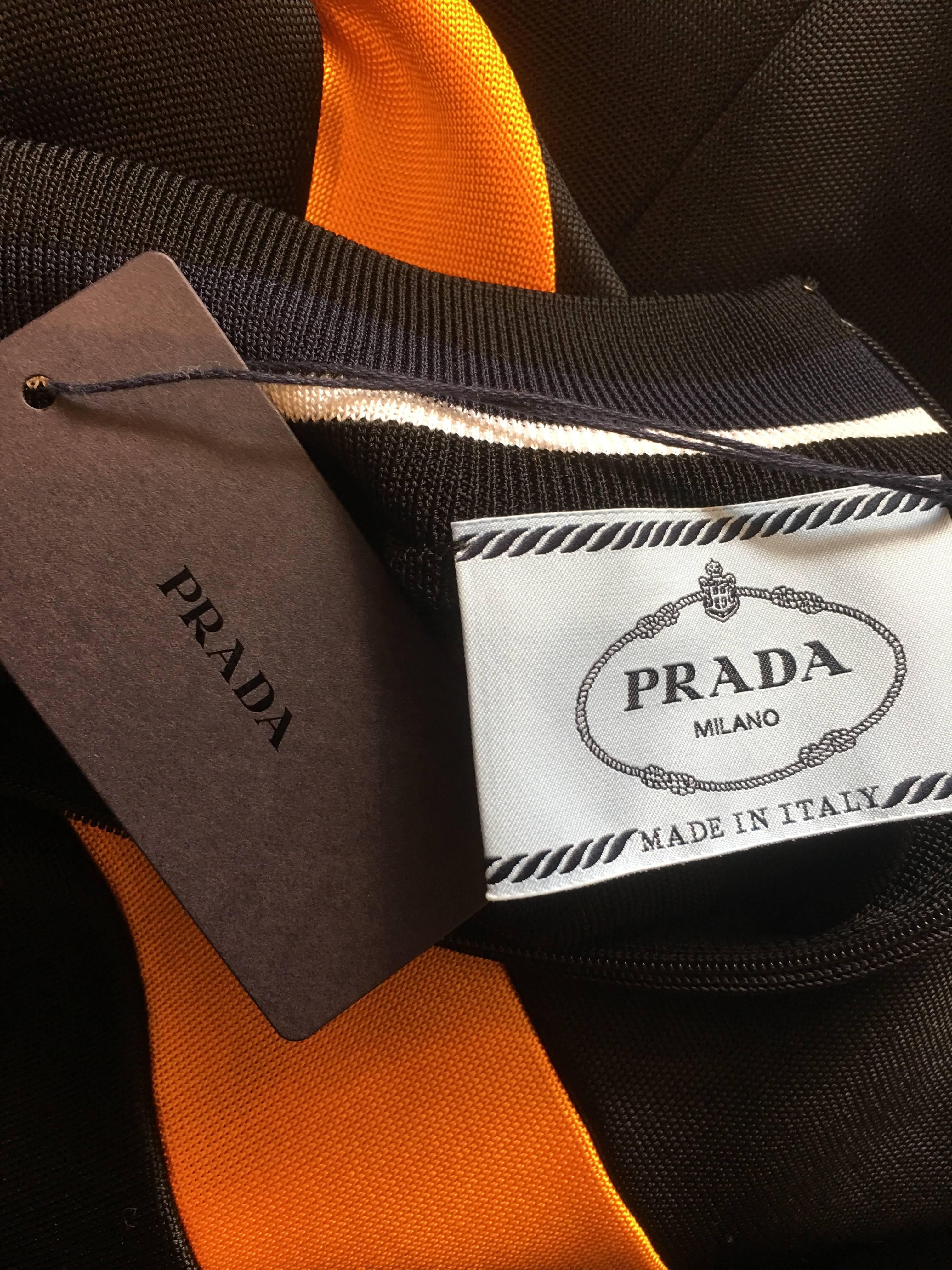 Prada Black, Gold and Blue Dress (Spring/Summer 2014 Ready-To-Wear) 2