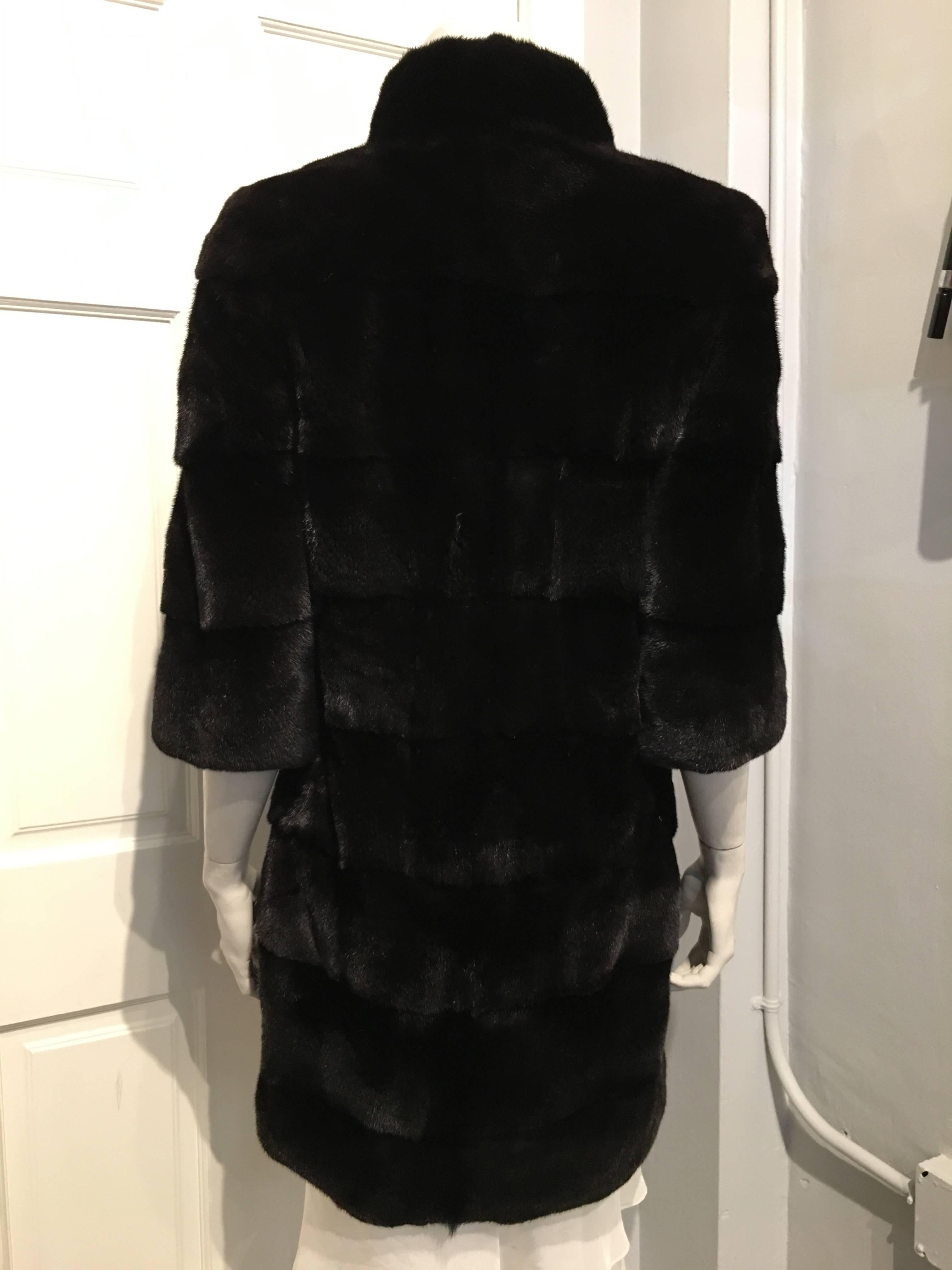 Fendi Black Mink Coat 1