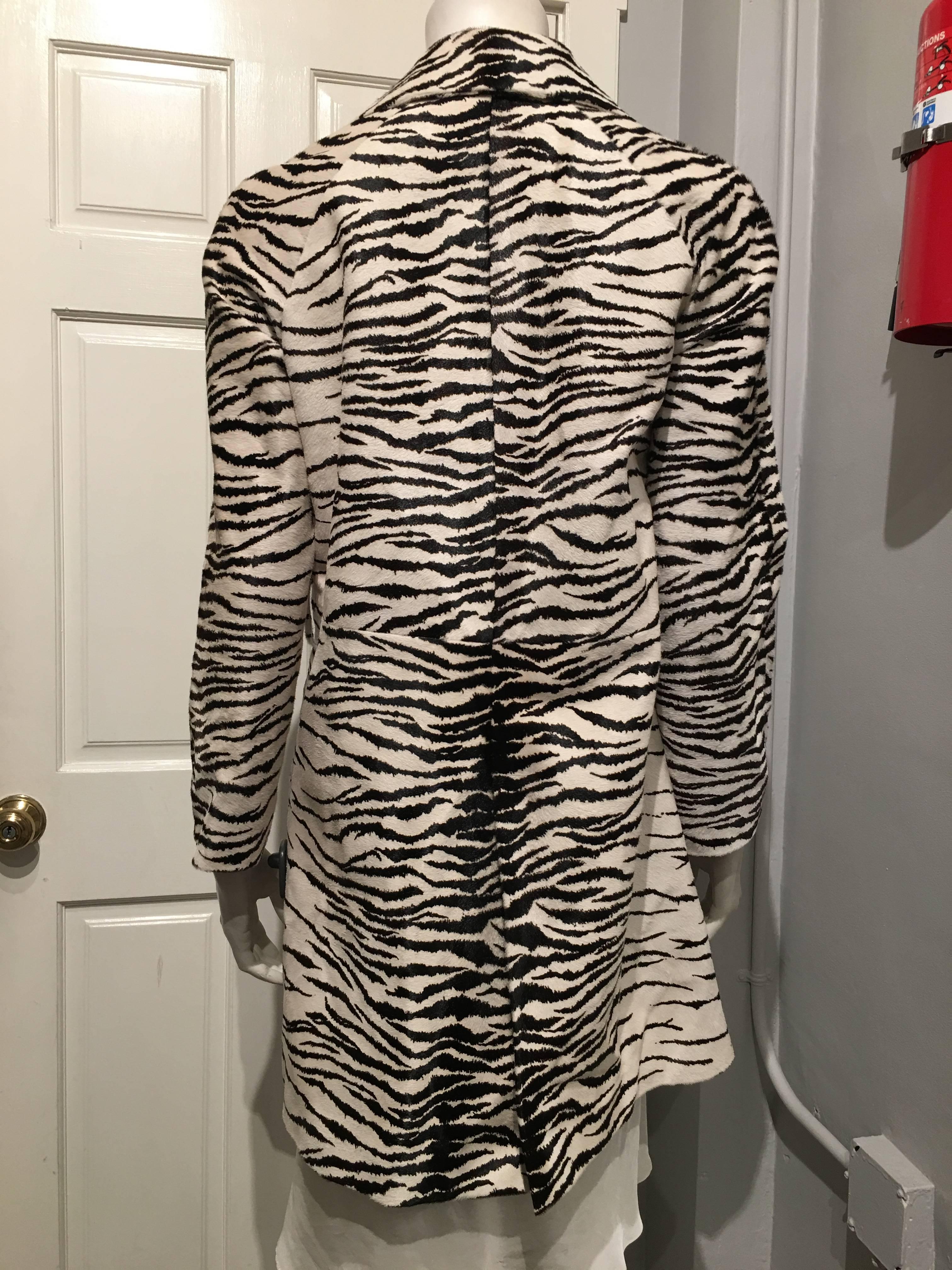 Beige Alaia Ponyhair Coat For Sale