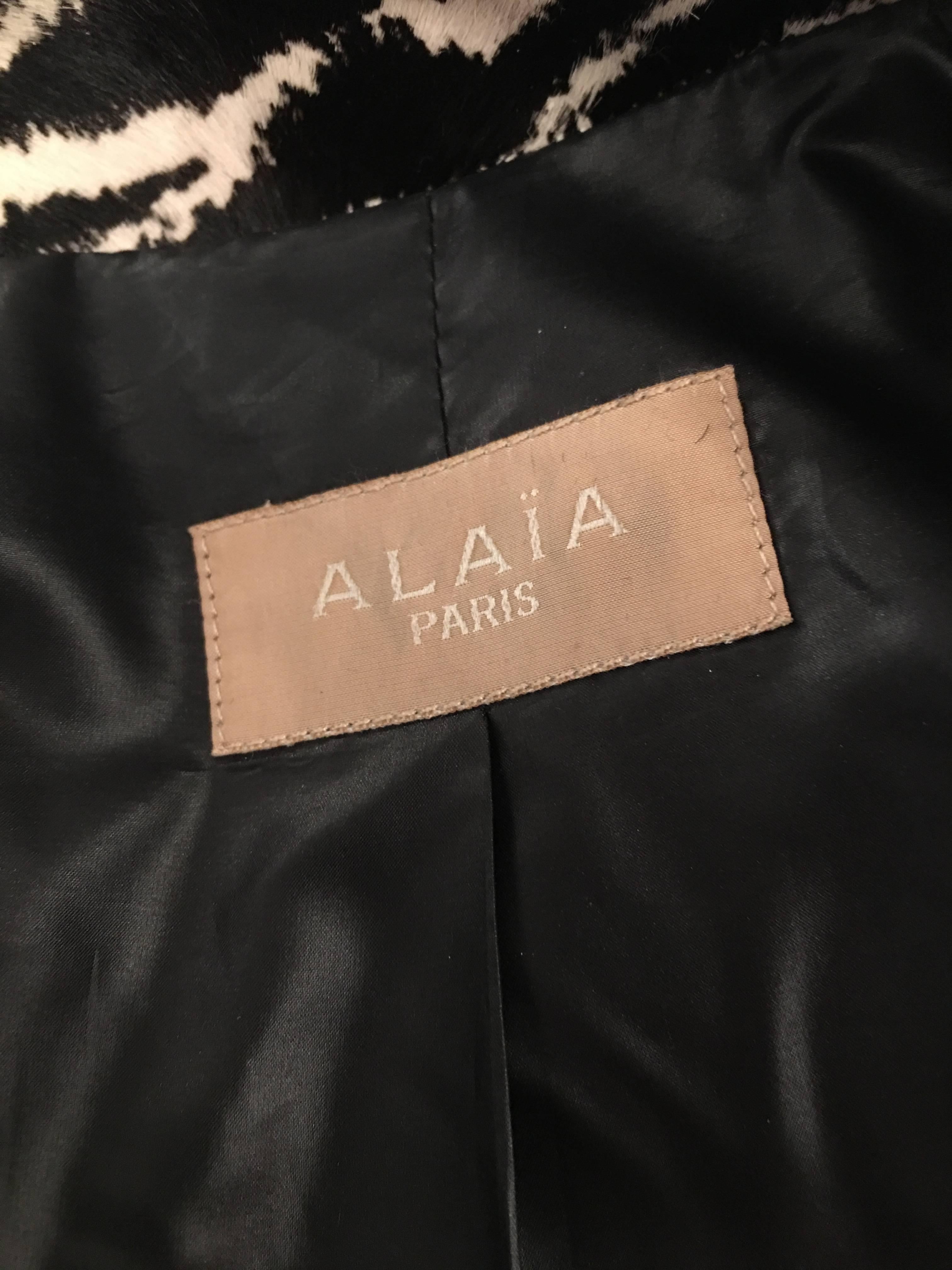 Women's Alaia Ponyhair Coat For Sale