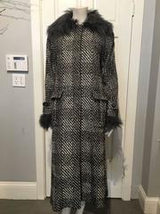 Chanel Coat with Fur Cuffs and Collar