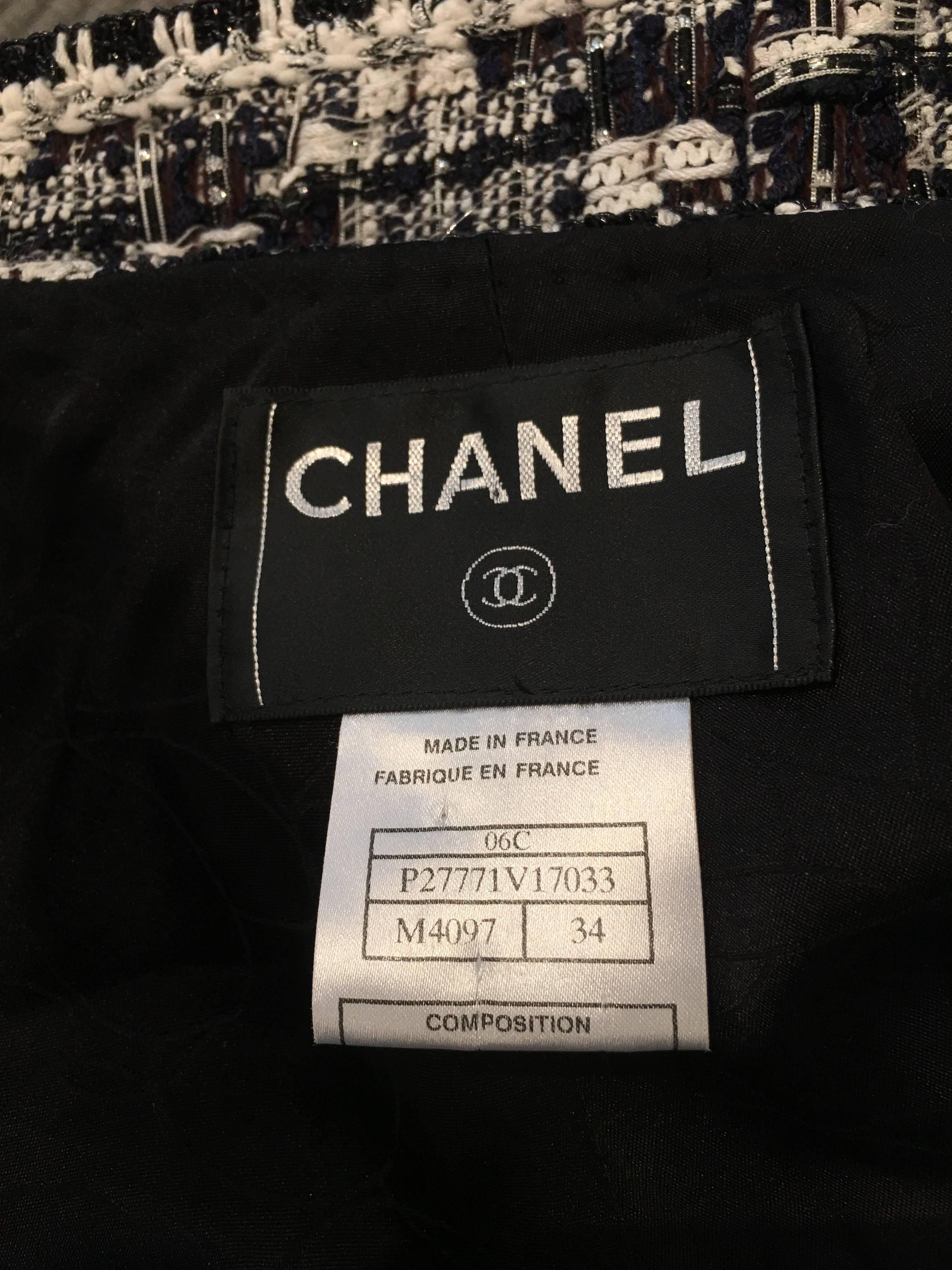 Chanel Black and White Jacket sz 34 6