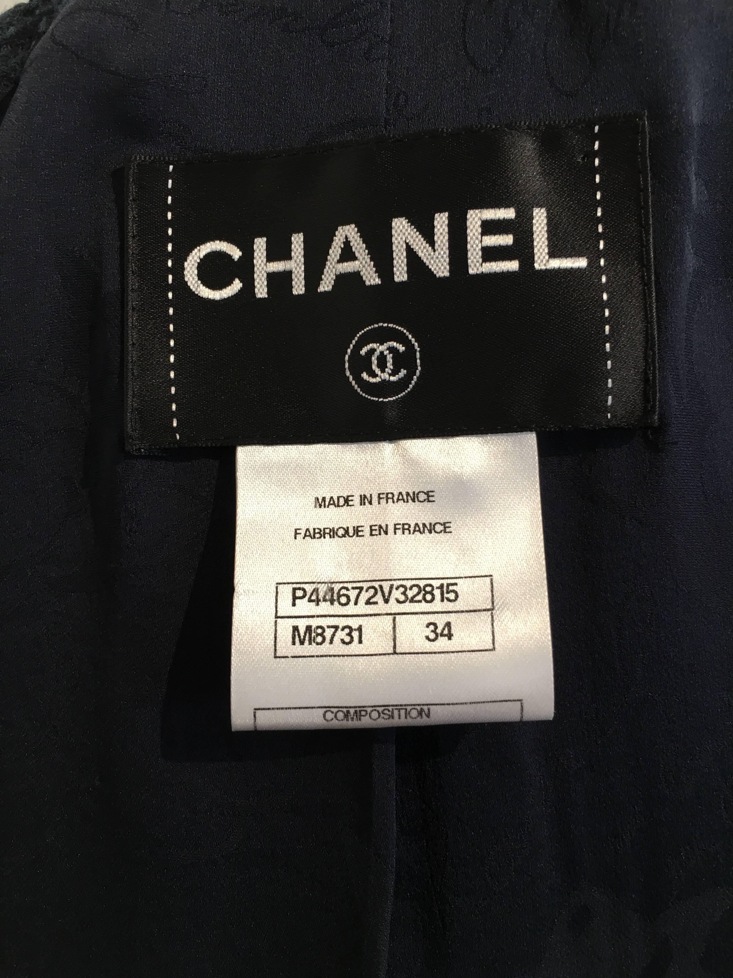 Chanel Navy Jacket For Sale 1