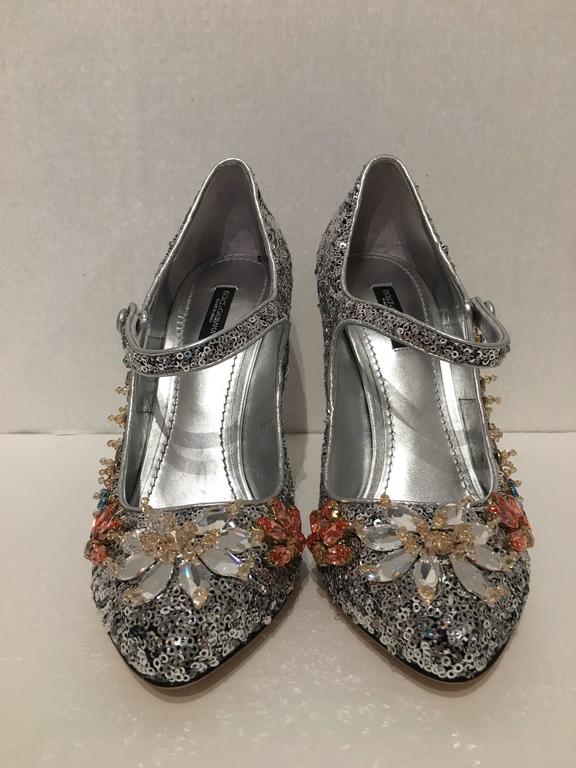 Dolce and Gabbana Sequined Mary Janes (50) at 1stDibs
