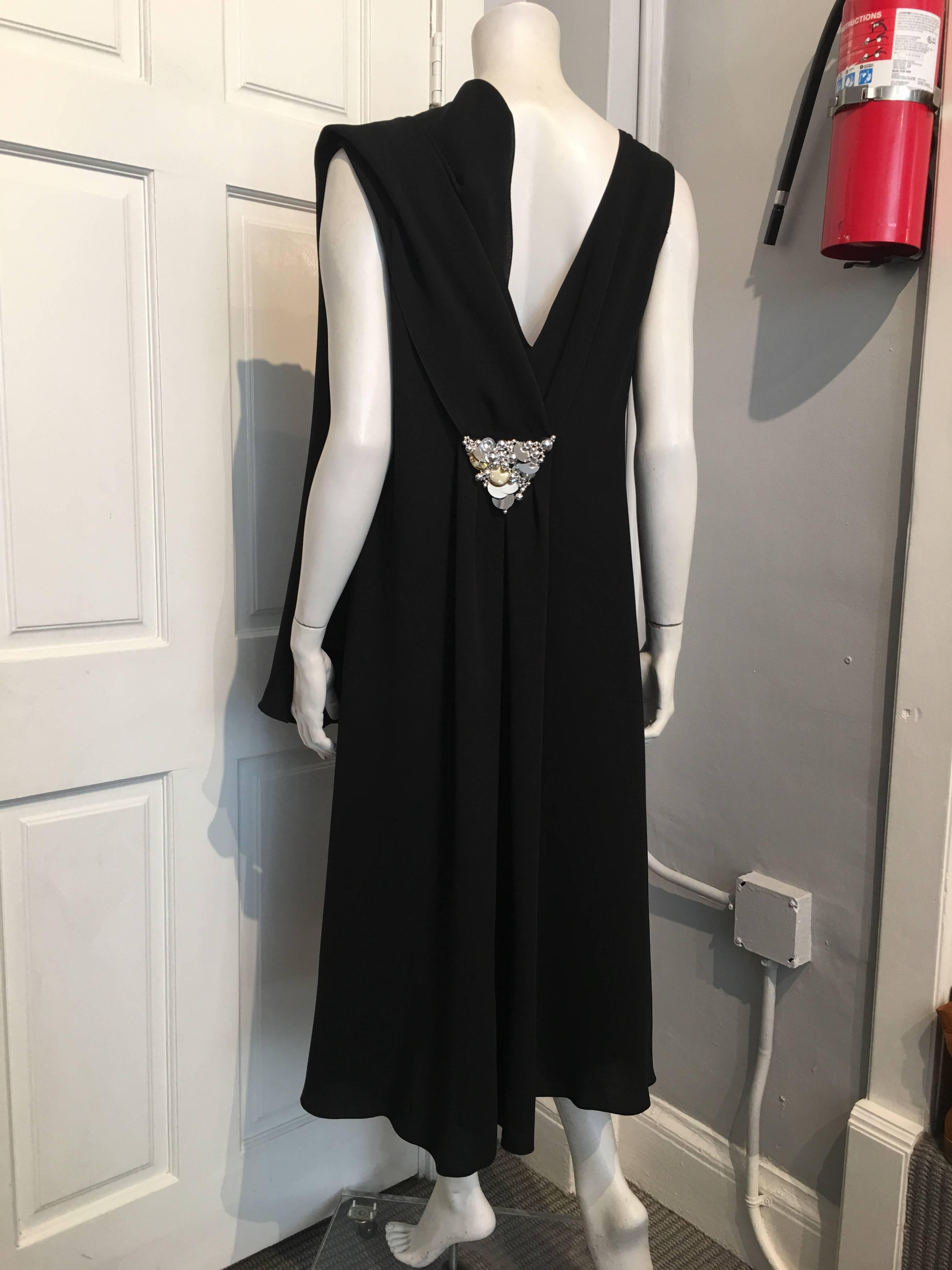Women's Chanel Embellished Black Cocktail Dress (Resort 2015) Sz 42 (Us 10) For Sale