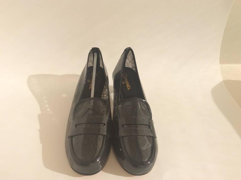 Clear Plastic Chanel Loafers For Sale at 1stdibs