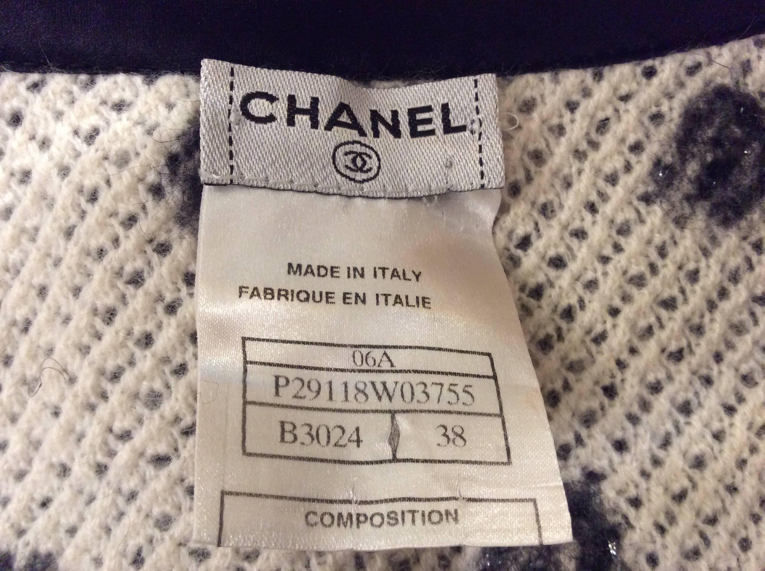 Chanel Black And White Dress With Matching Jacket Sz 38 For Sale 6
