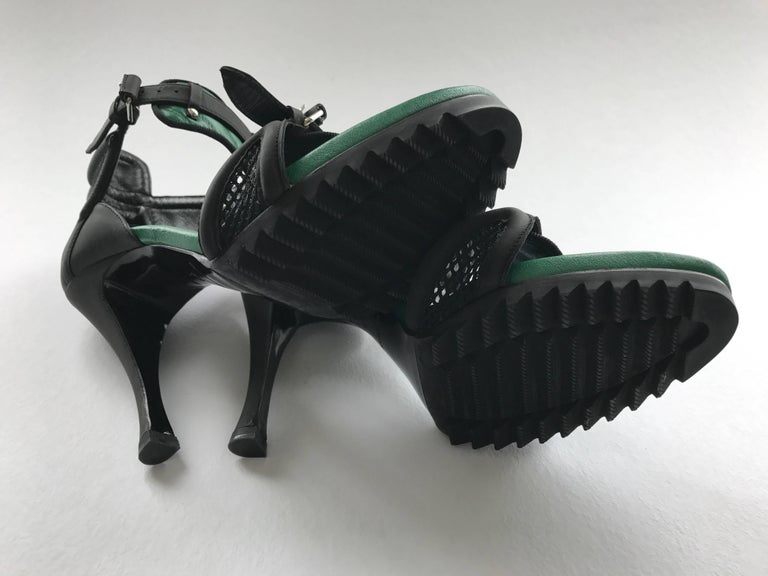 balenciaga green sandals