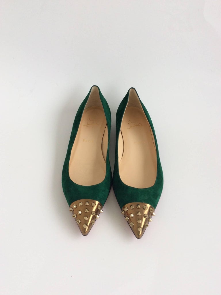 christian louboutin pointed toe flats