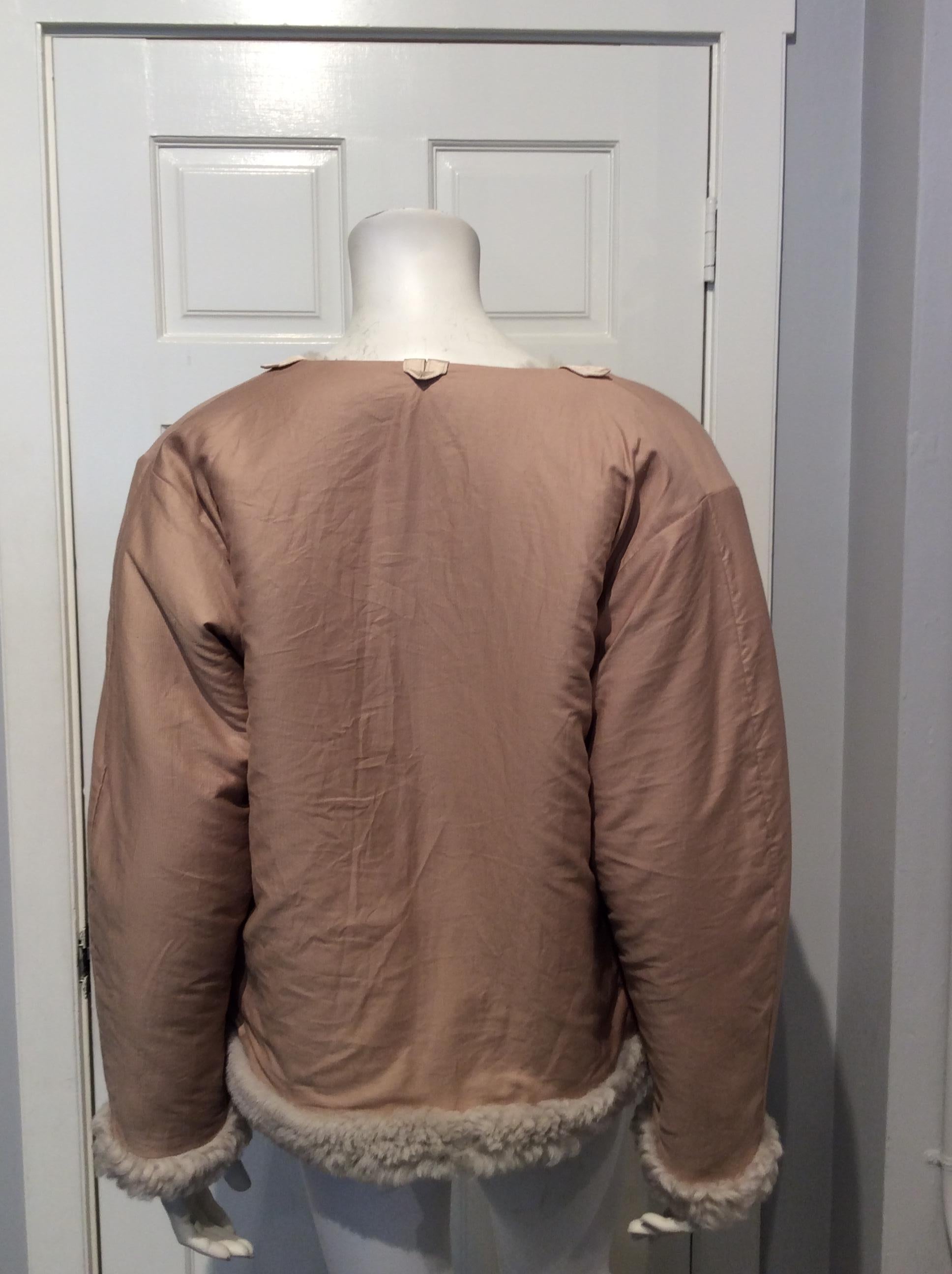 Etro Sherpa and Real Fur Patchwork Jacket  In New Condition For Sale In San Francisco, CA