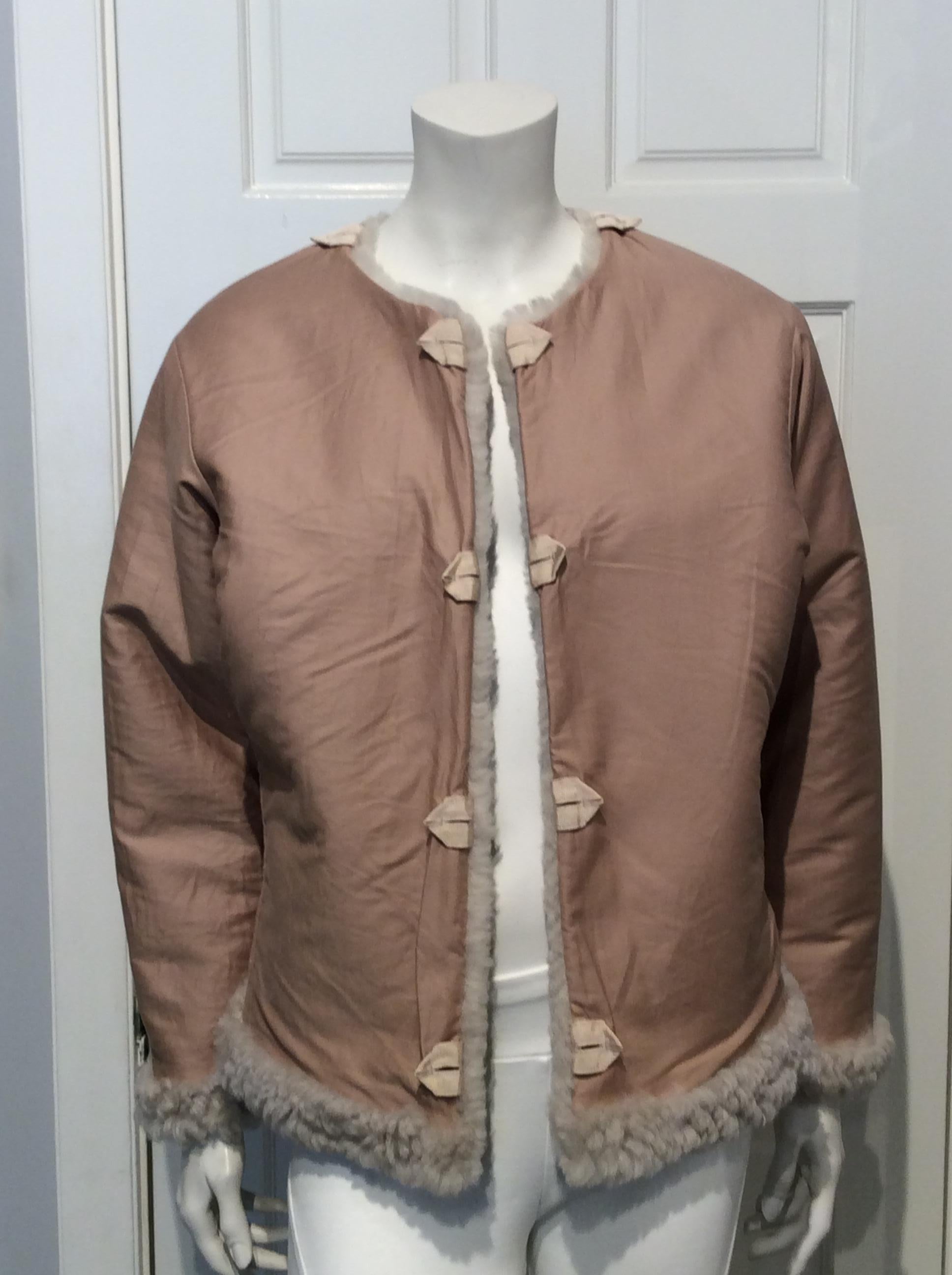 Women's Etro Sherpa and Real Fur Patchwork Jacket  For Sale