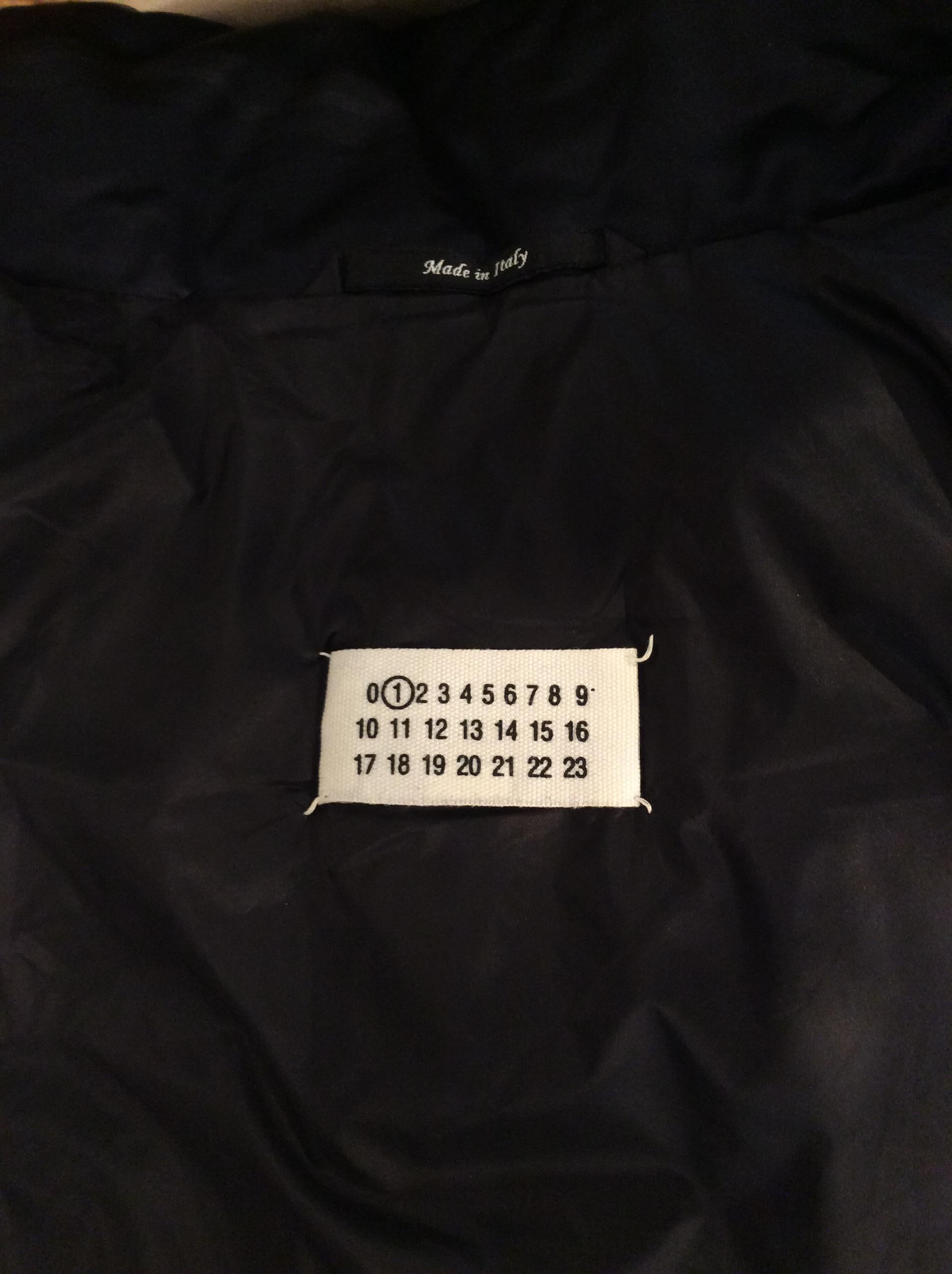 Maison Martin Margiela Black Quilted Polyamide Goose Down Vest Sz42, Us10 For Sale 3