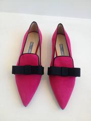 Prada Pink Suede Skimmers Size 37 (6.5)