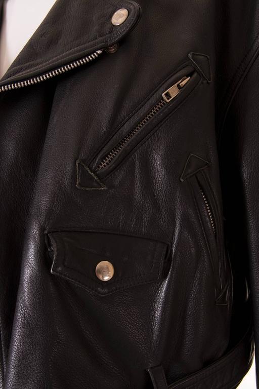Jean Paul Gaultier Leather Biker Jacket For Sale at 1stDibs