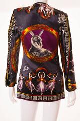 Gianni Versace Neoclassical Velvet Jacket