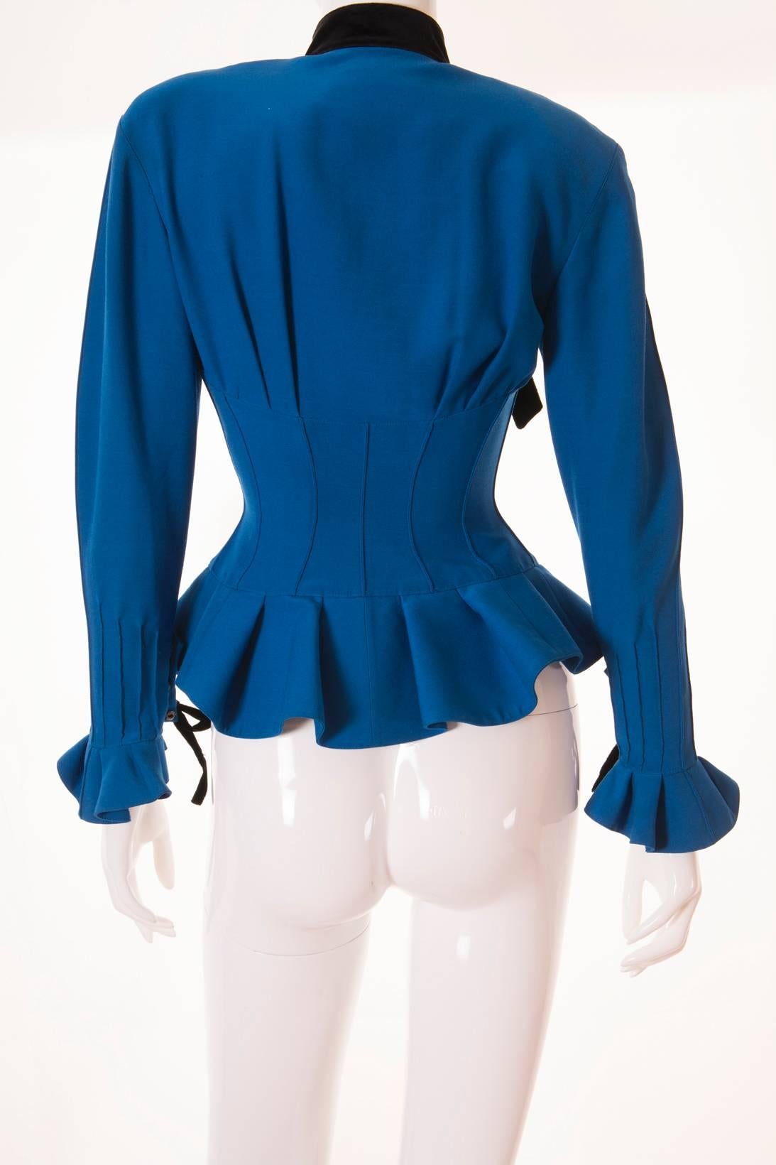 Thierry Mugler Lace-up Corset Jacket In Excellent Condition In Brunswick West, Victoria