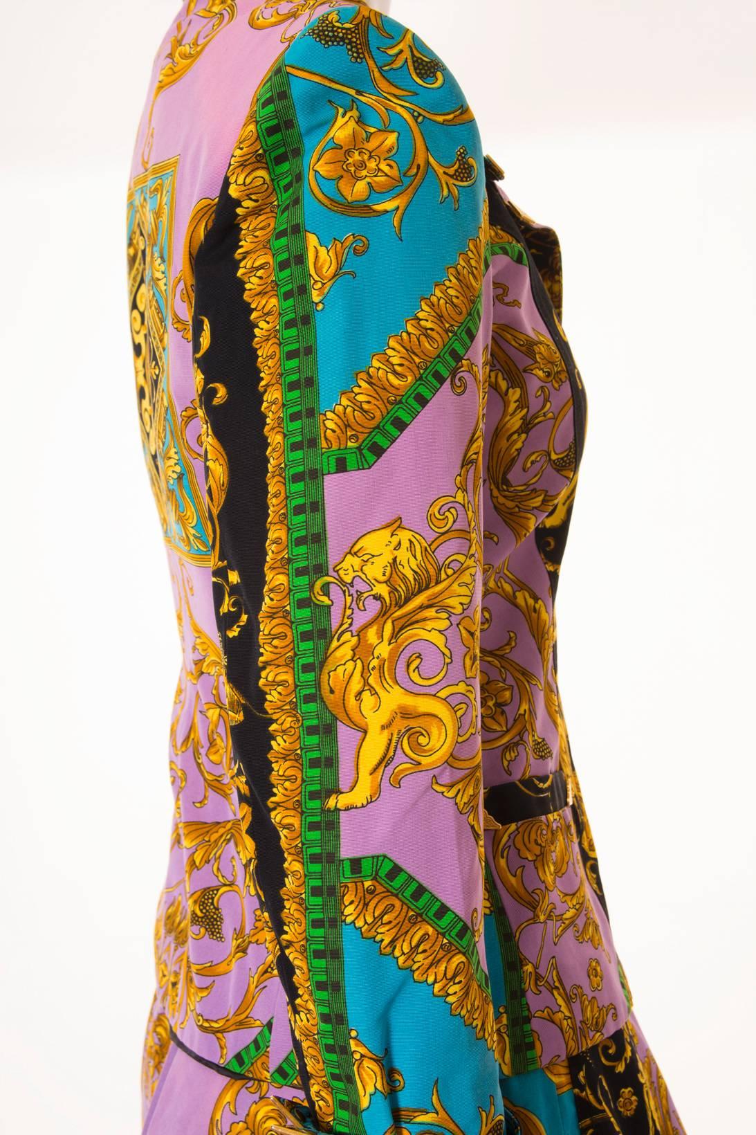 Versus Gianni Versace Baroque Skirt Suit 1